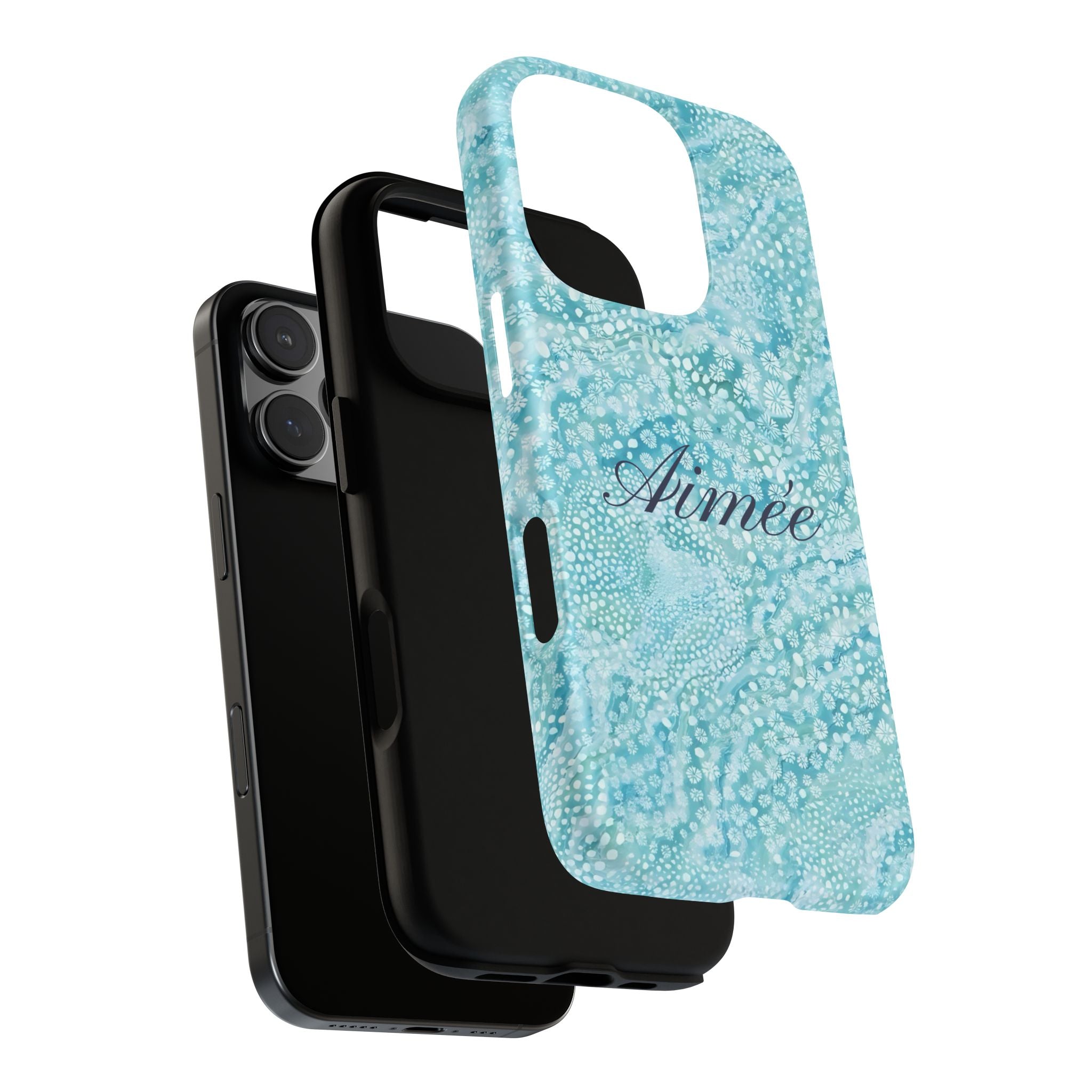 Teal Florals Personalized