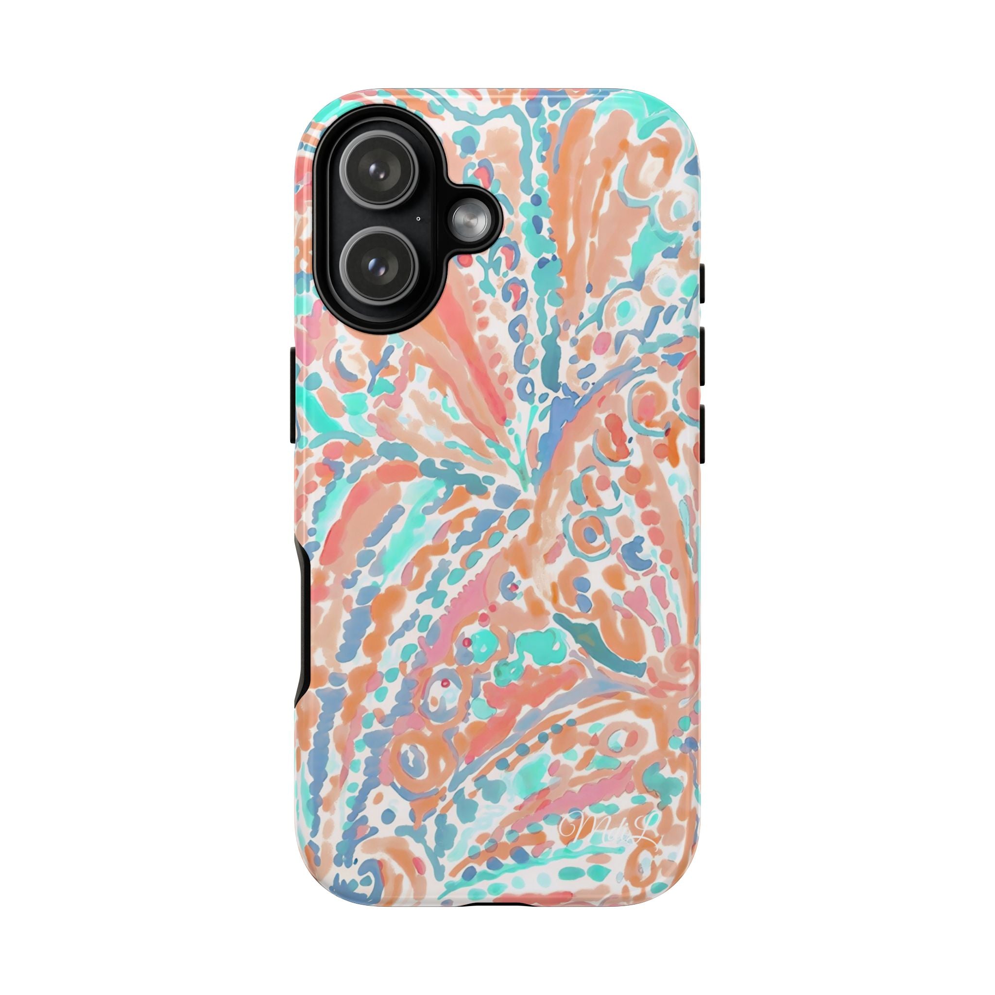 Coral & Teal