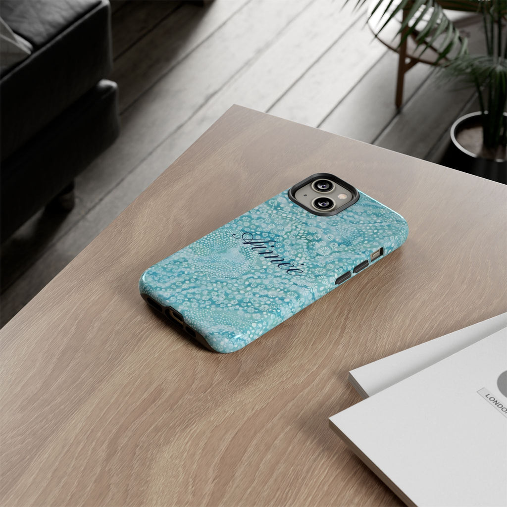 Teal Florals Personalized