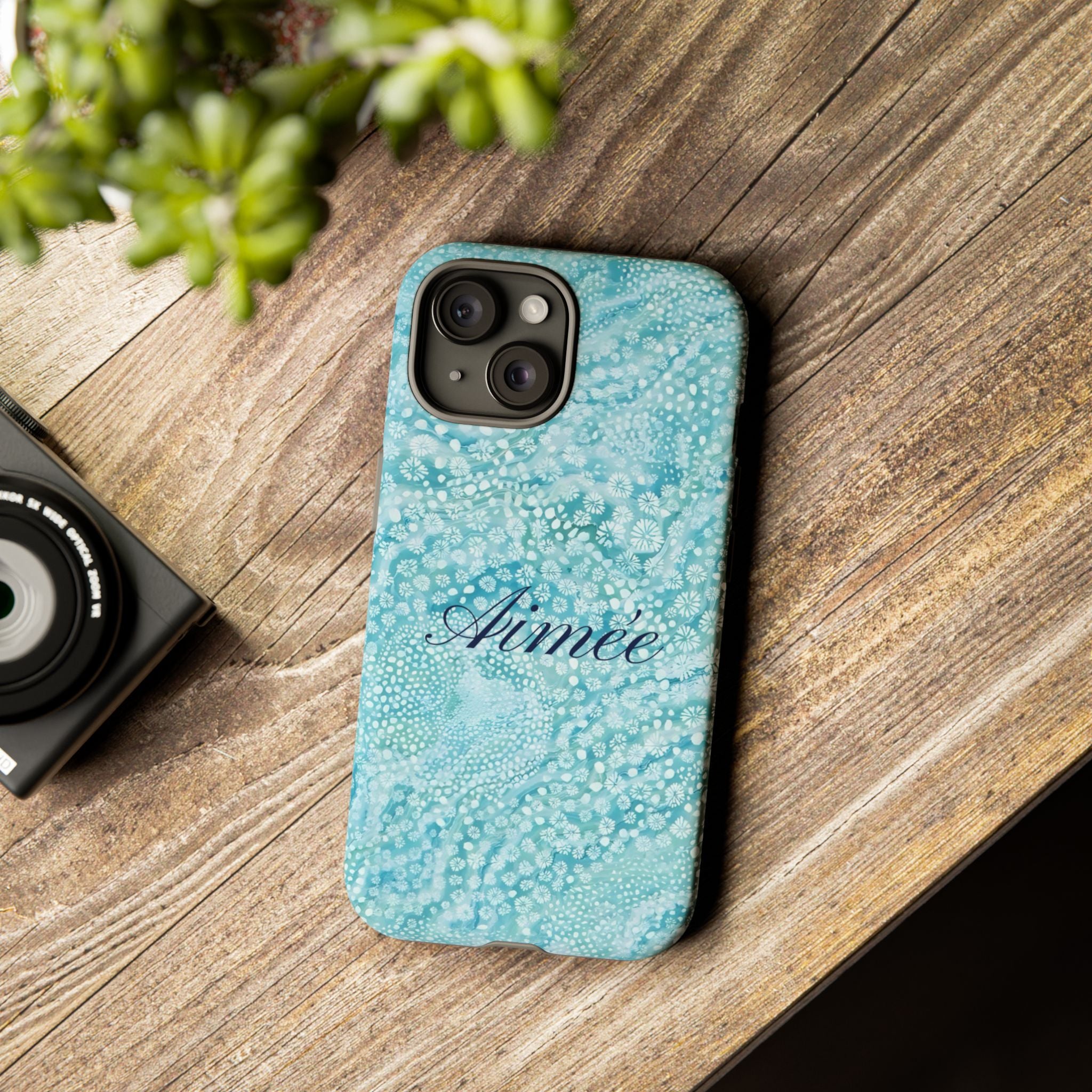 Teal Florals Personalized