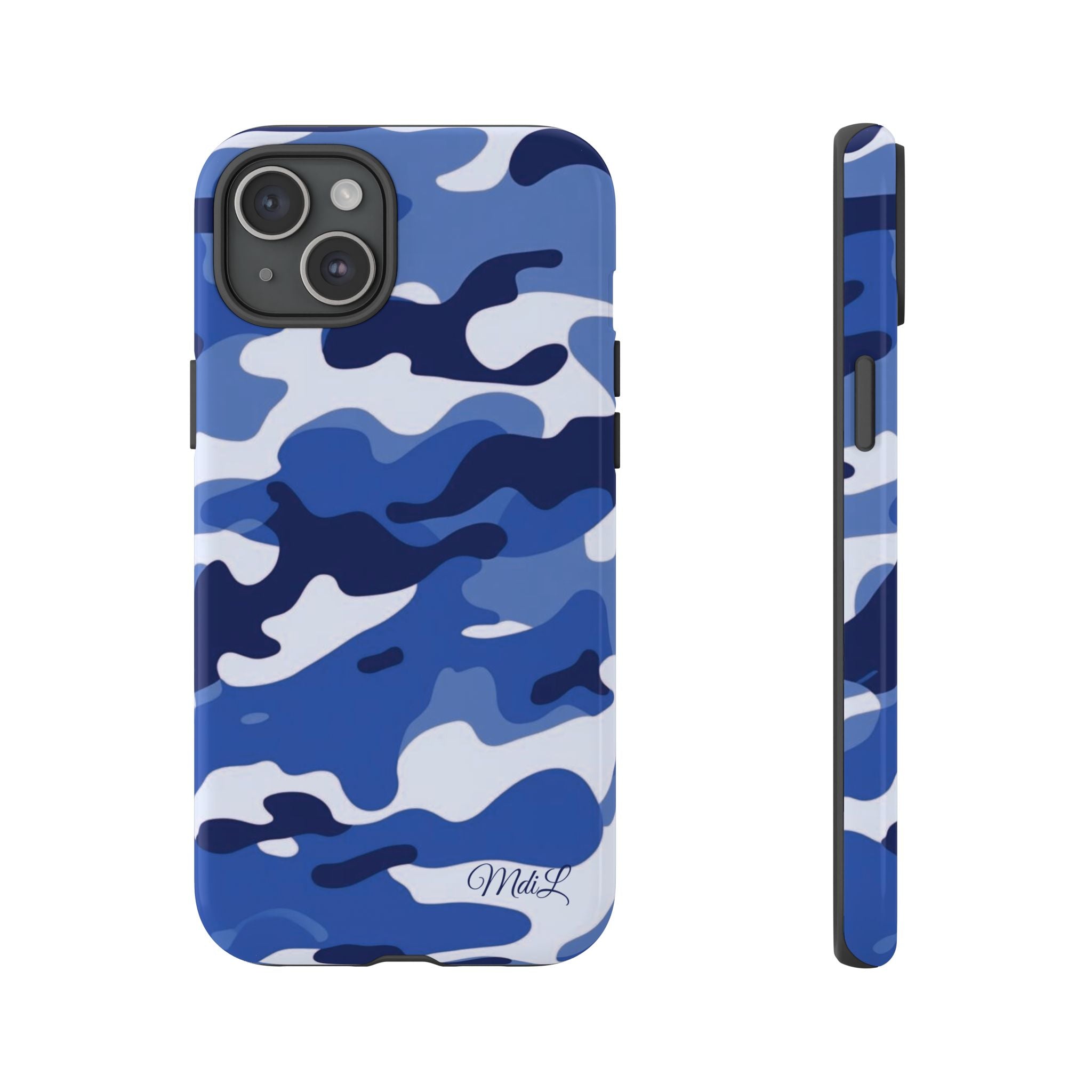 Deep Blue Camo iPhone Case