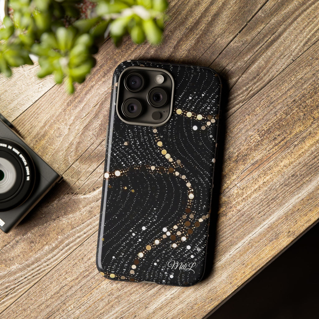 Sequin | Black and Gold - Mare di Luna