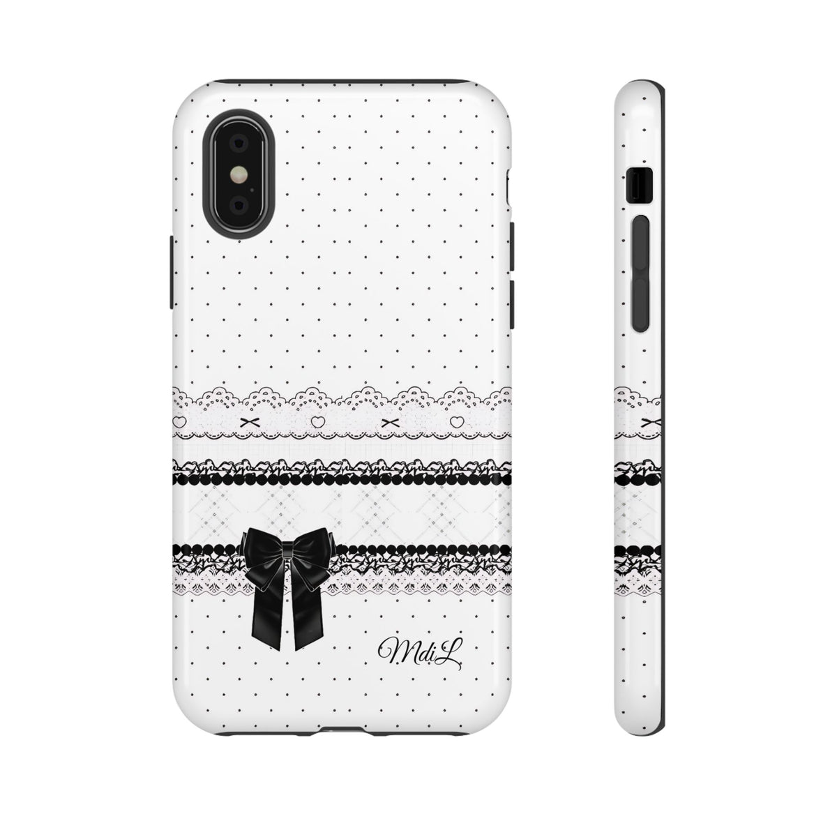 Dotted Lace | Black and White - Mare di Luna