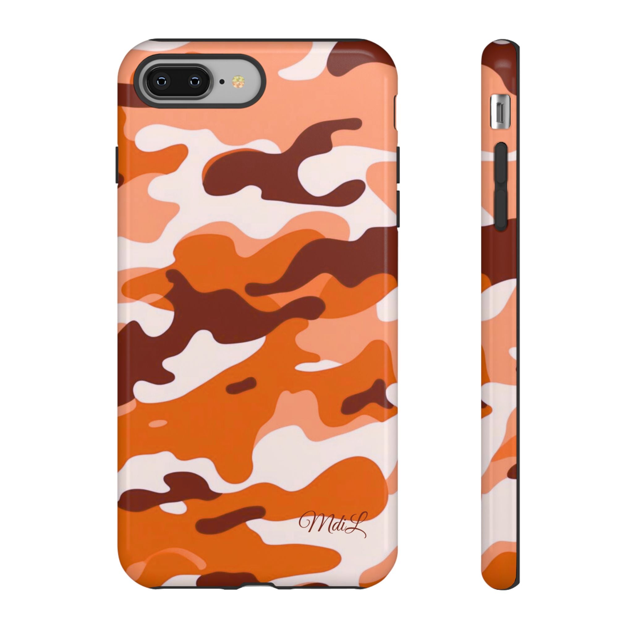 Orange Camo iPhone Case
