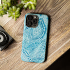 Teal Paisley