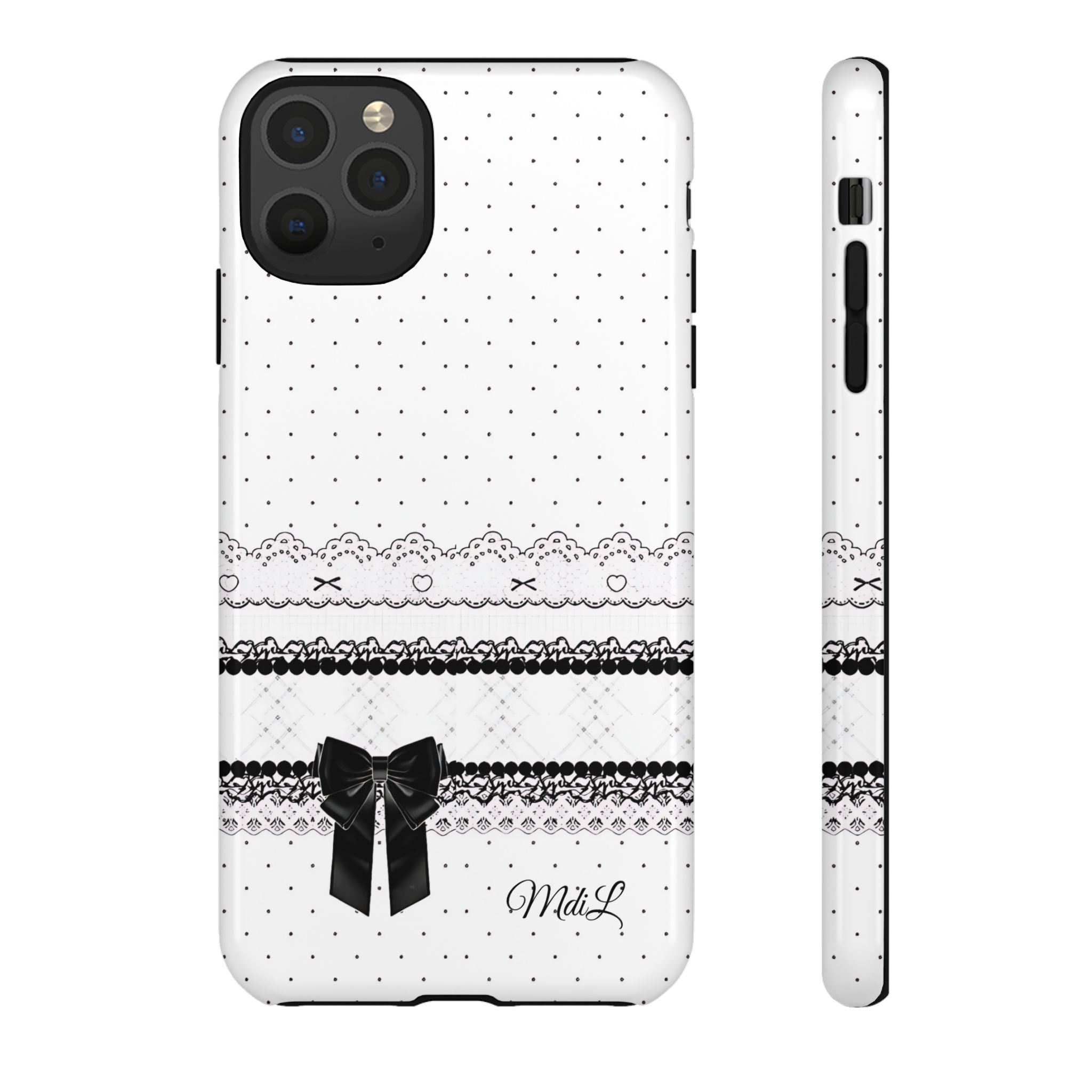 Dotted Lace | Black and White - Mare di Luna