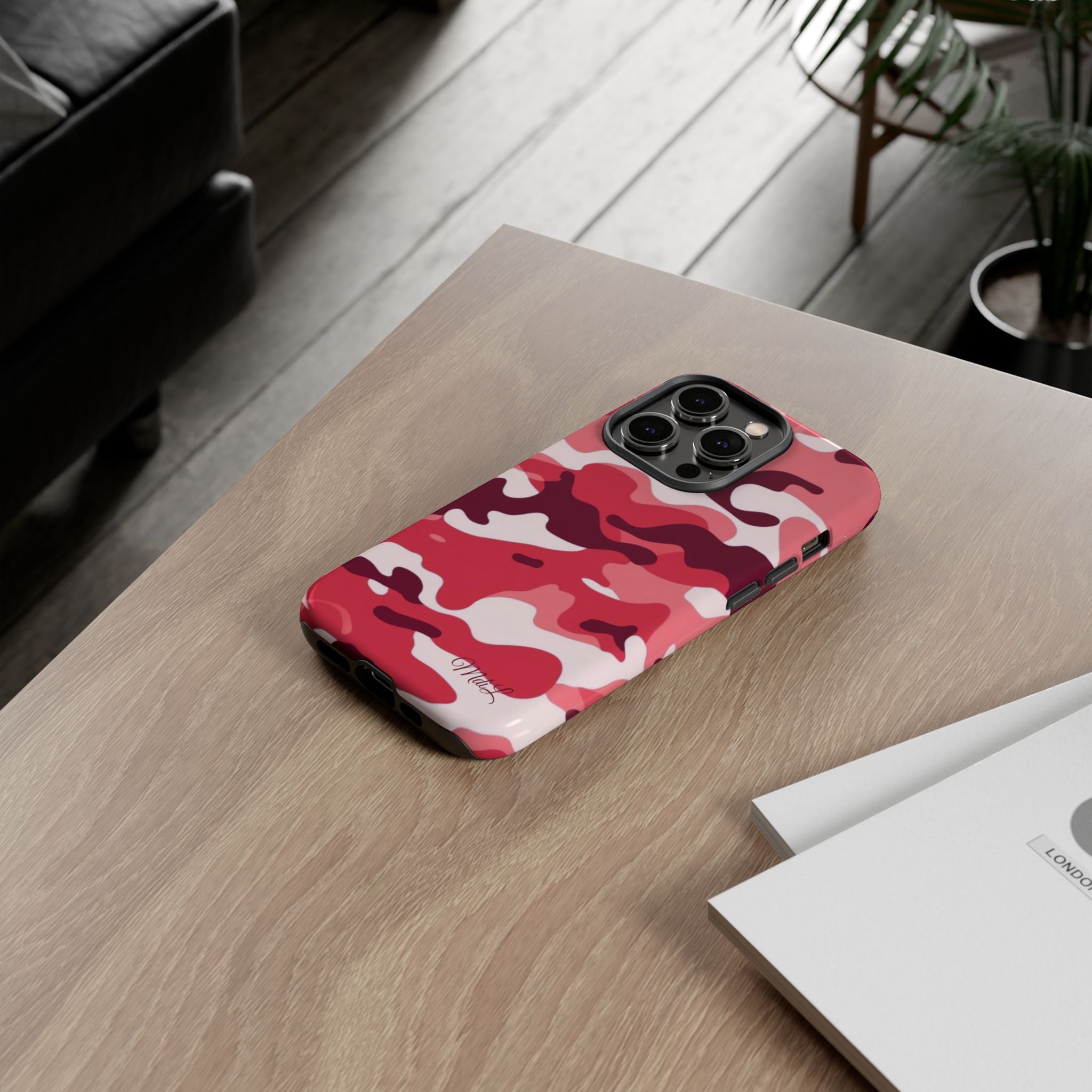 Red Camo iPhone Case