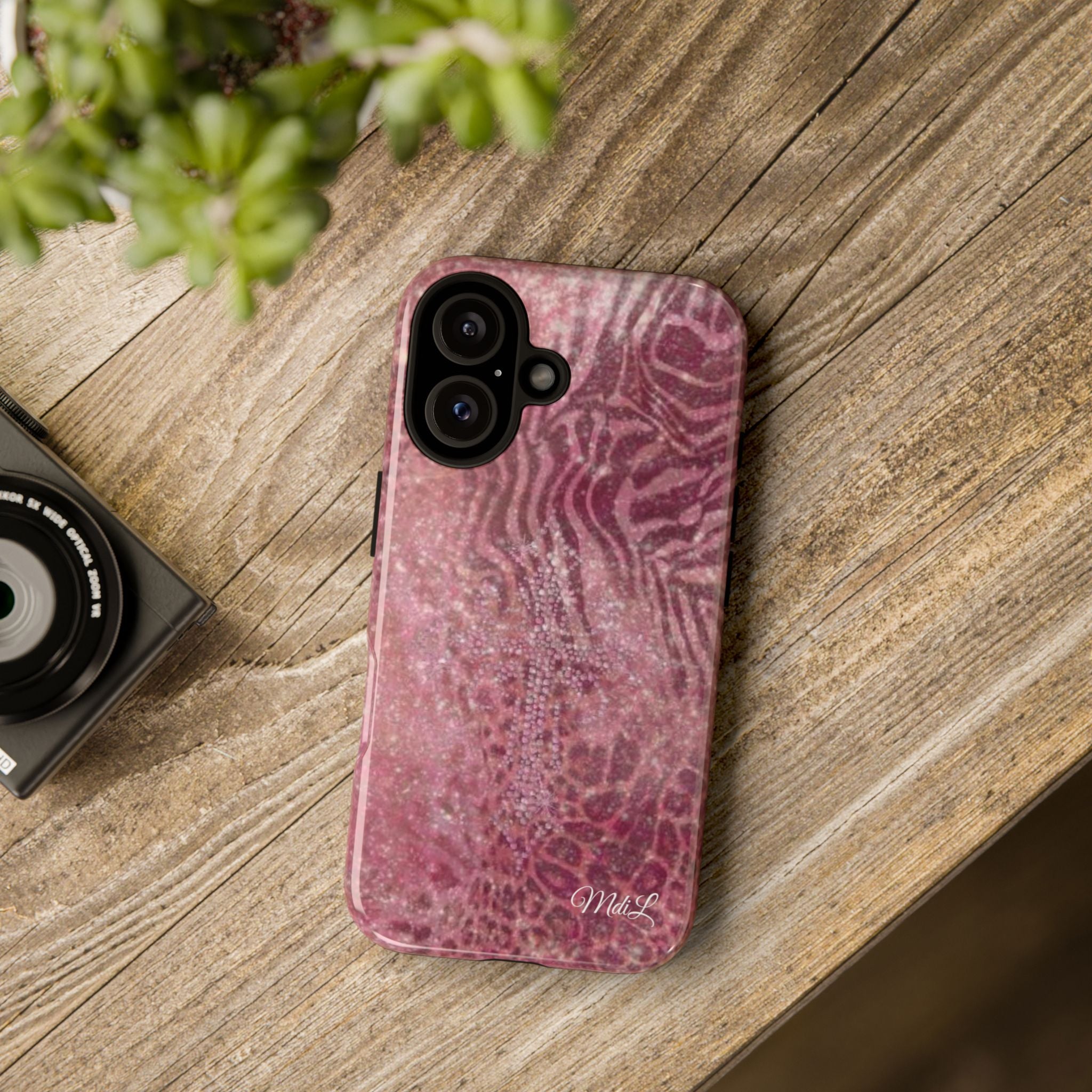 Pink Cross iPhone Case