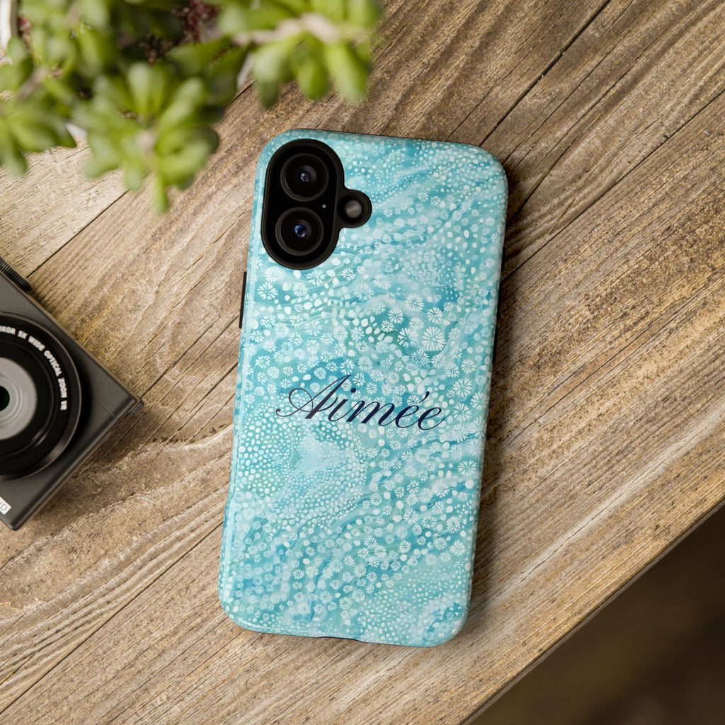 Teal Florals Personalized