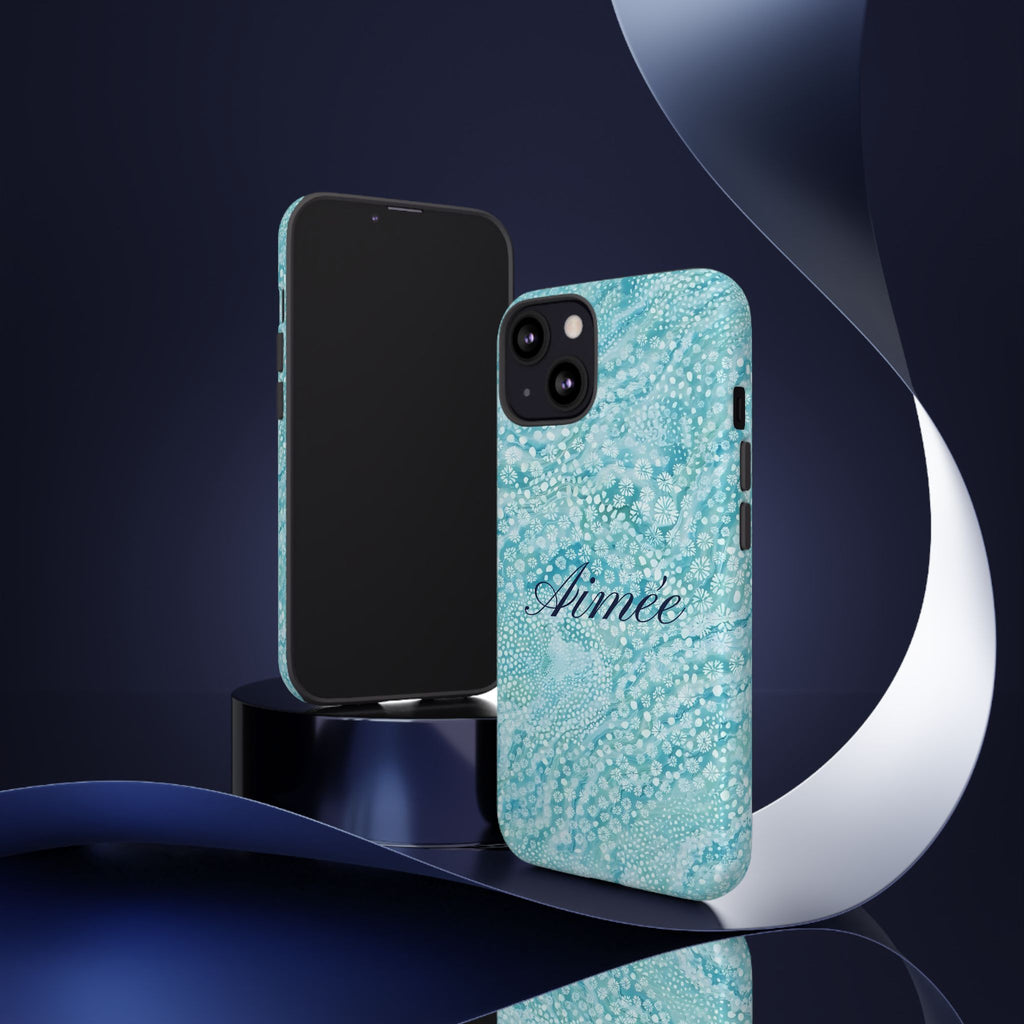 Teal Florals Personalized
