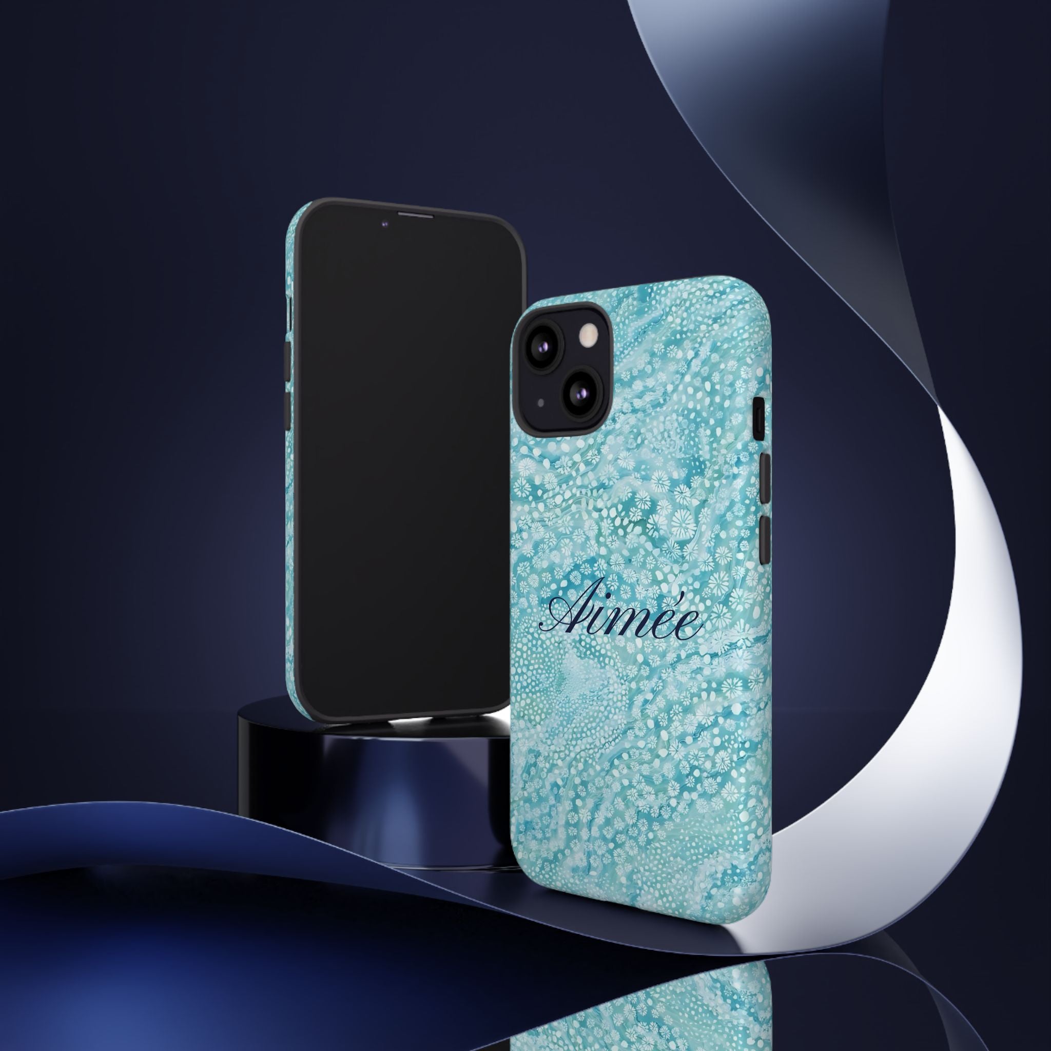 Teal Florals Personalized