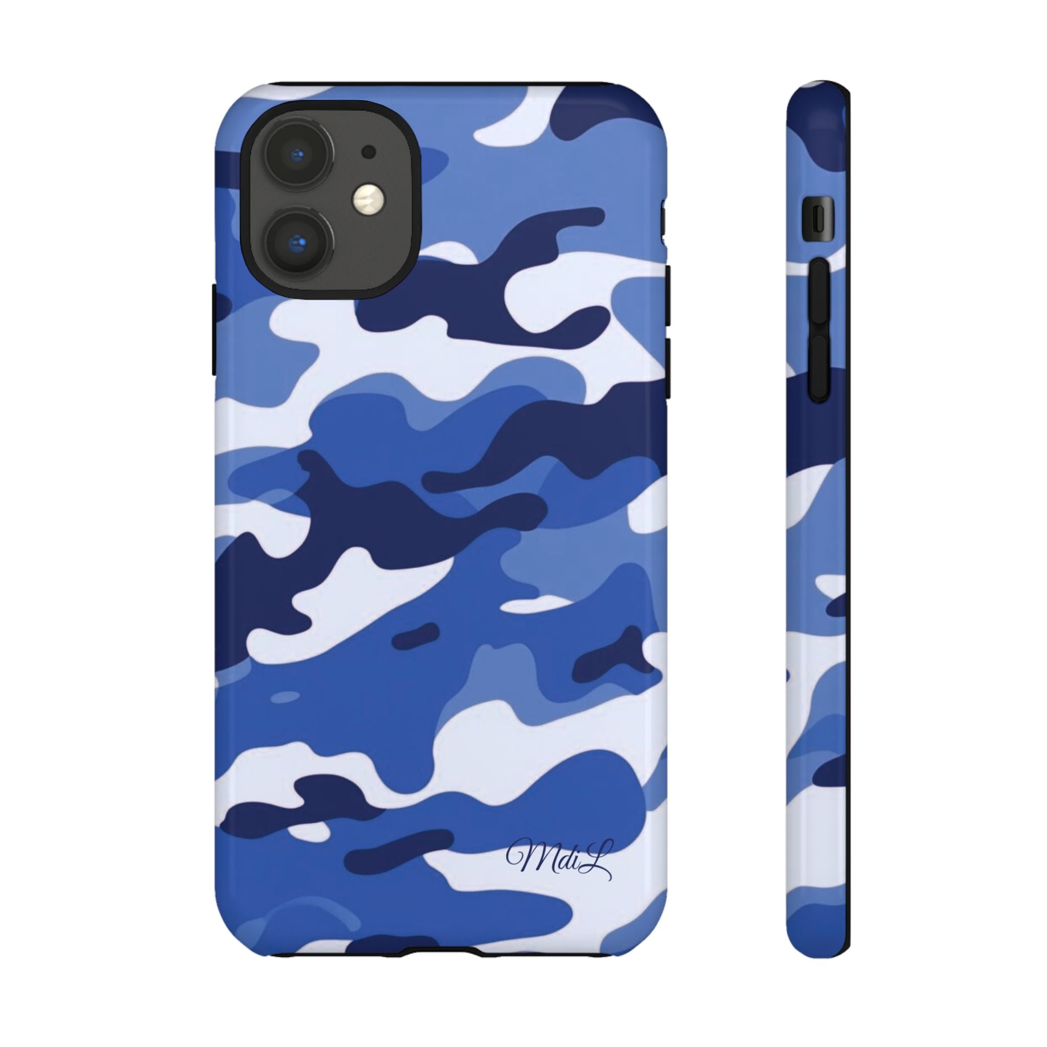 Deep Blue Camo iPhone Case