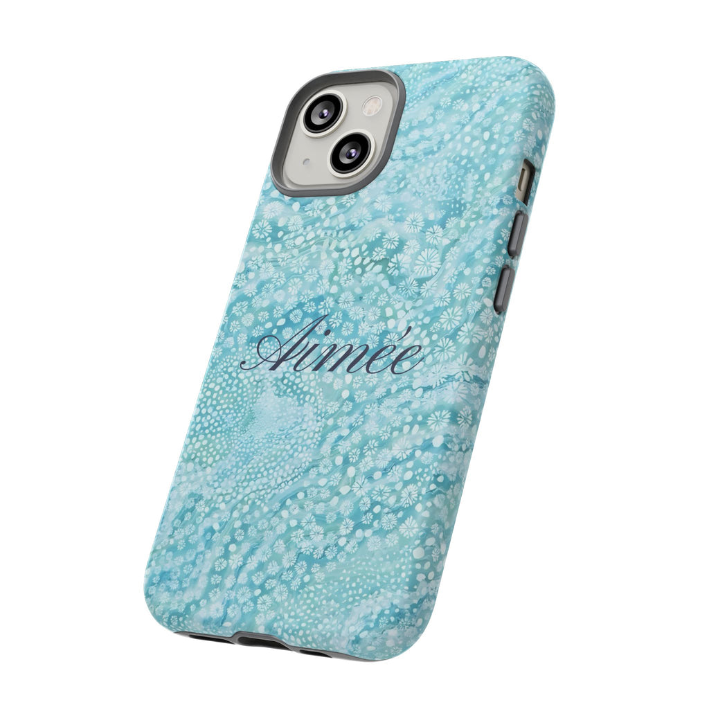 Teal Florals Personalized