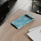 Teal Paisley