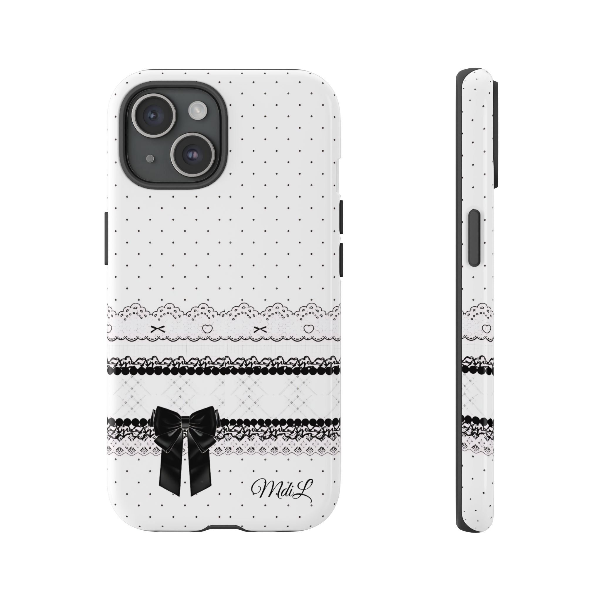 Dotted Lace | Black and White - Mare di Luna