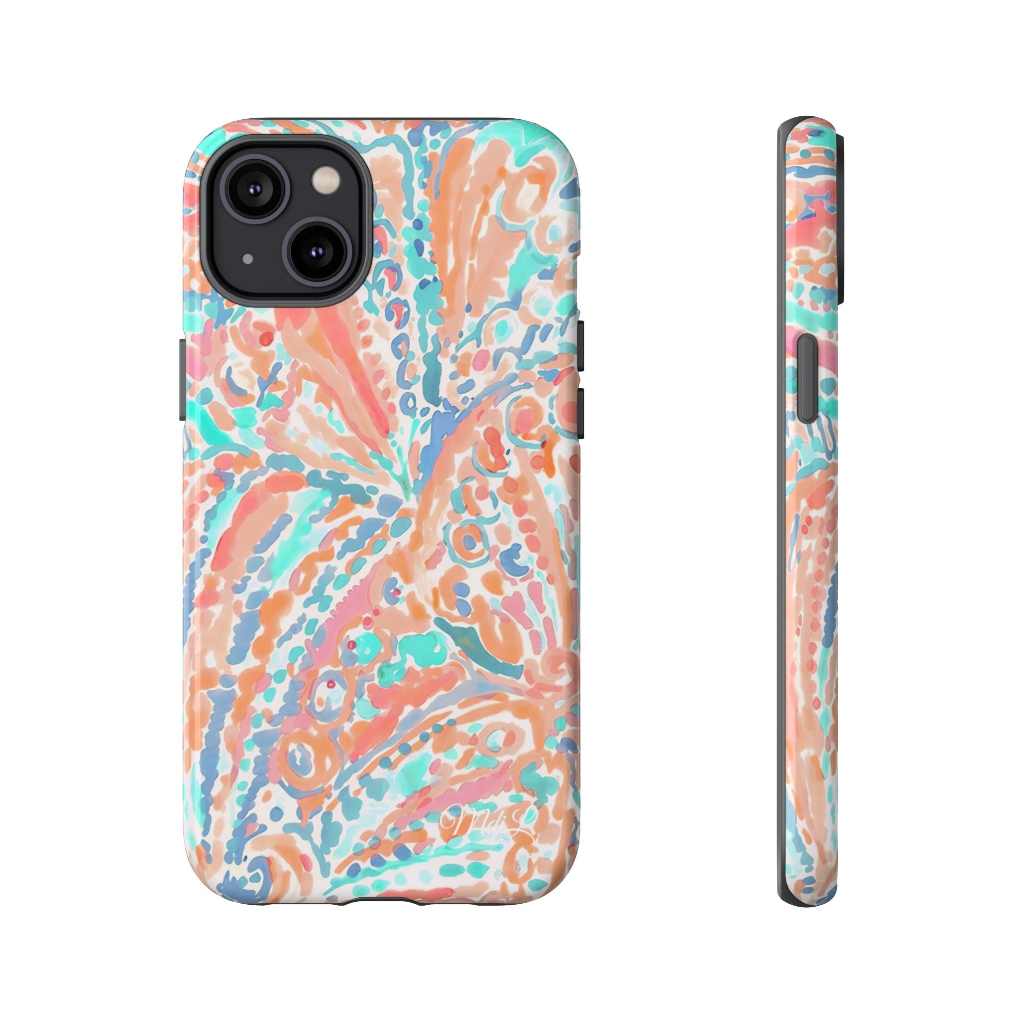 Coral & Teal