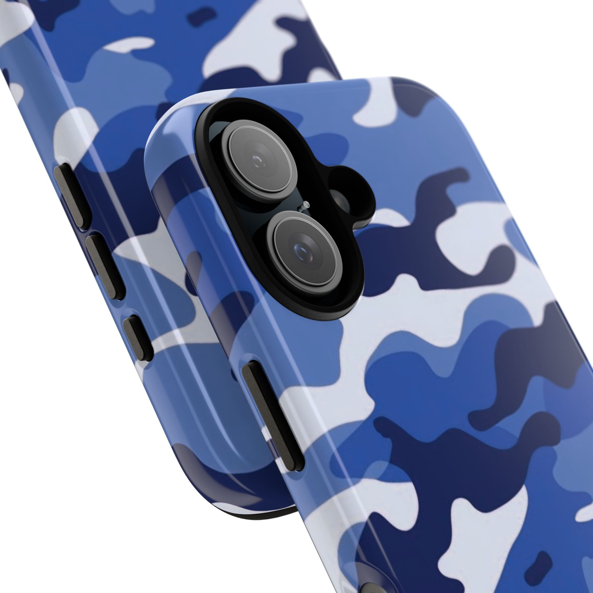 Deep Blue Camo iPhone Case