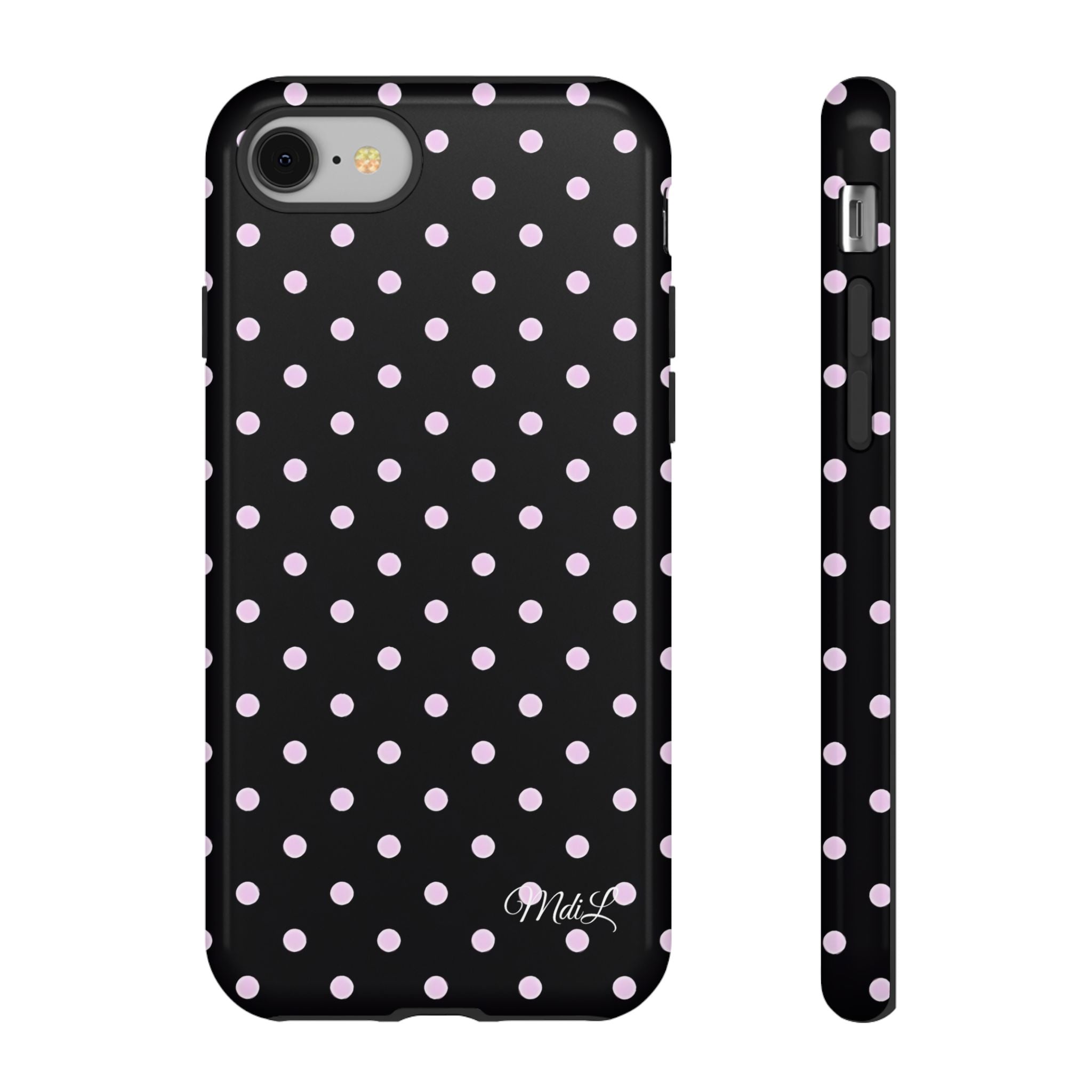 Polka Dots | Pink and Black - Mare di Luna