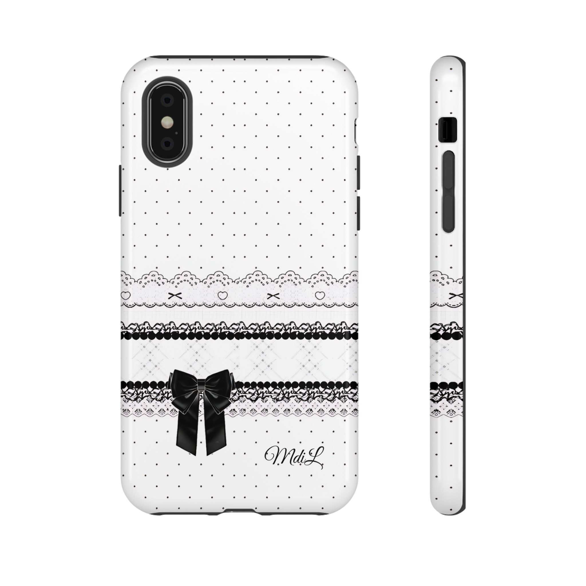 Dotted Lace | Black and White - Mare di Luna