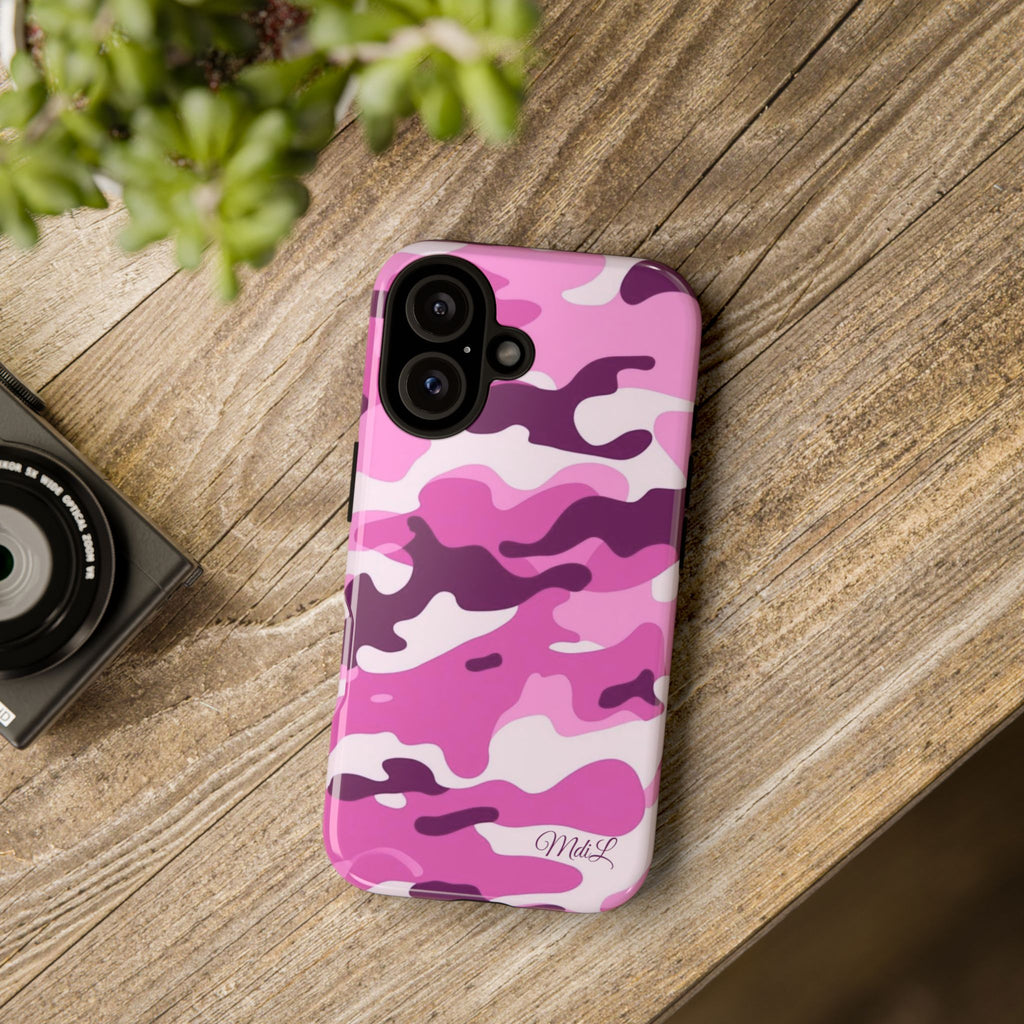 Fuschia Camo iPhone Case