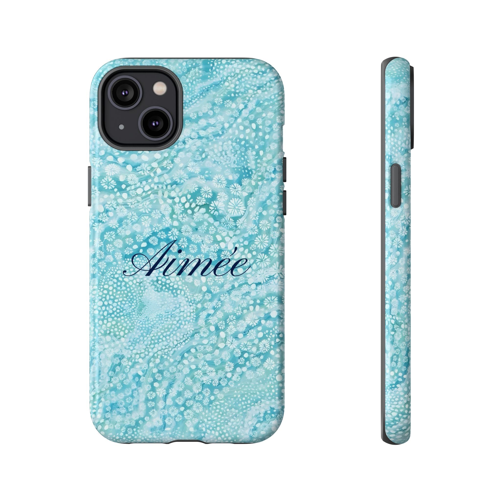 Teal Florals Personalized