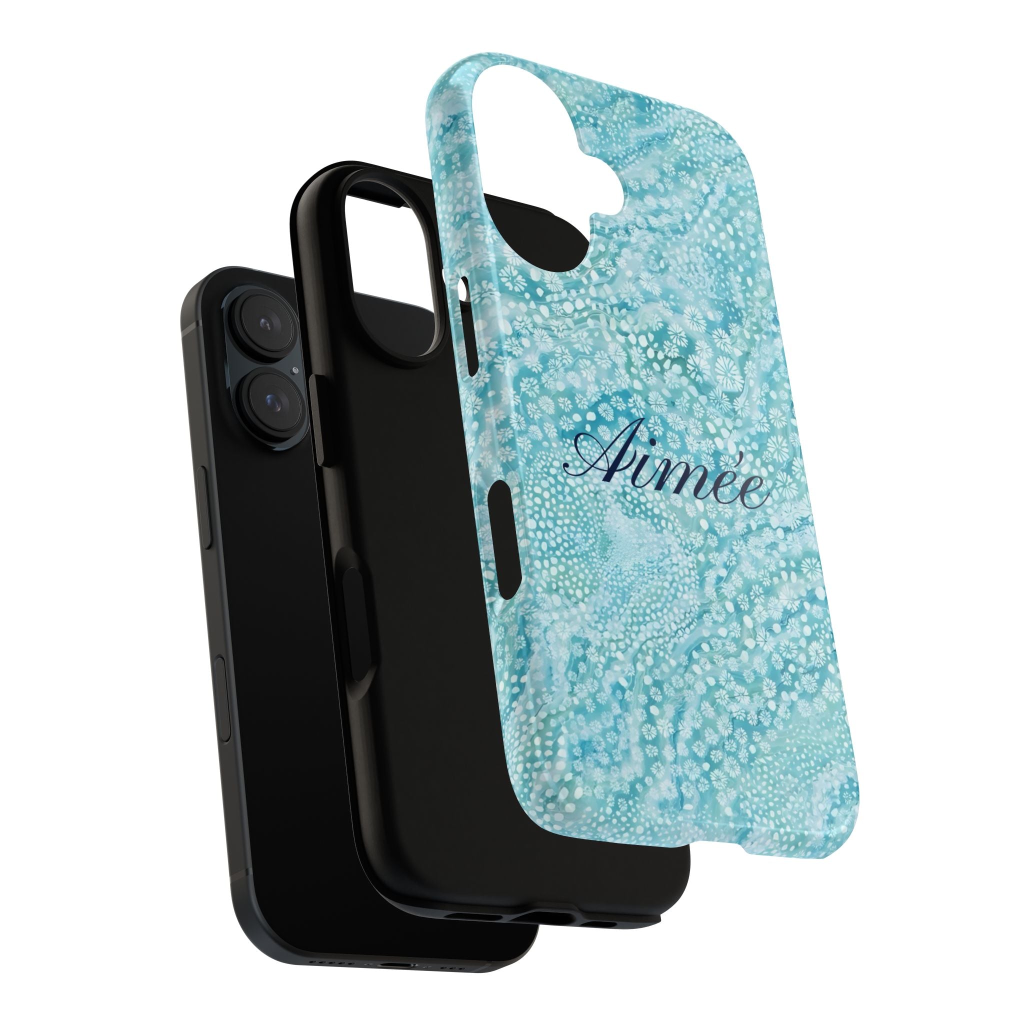 Teal Florals Personalized