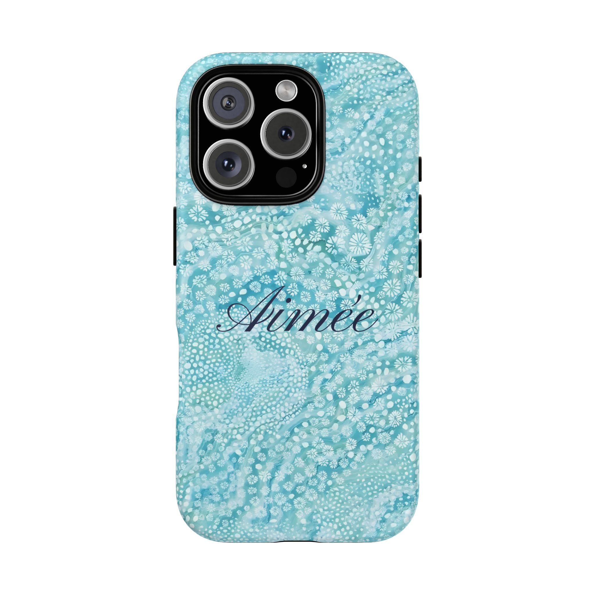 Teal Florals Personalized