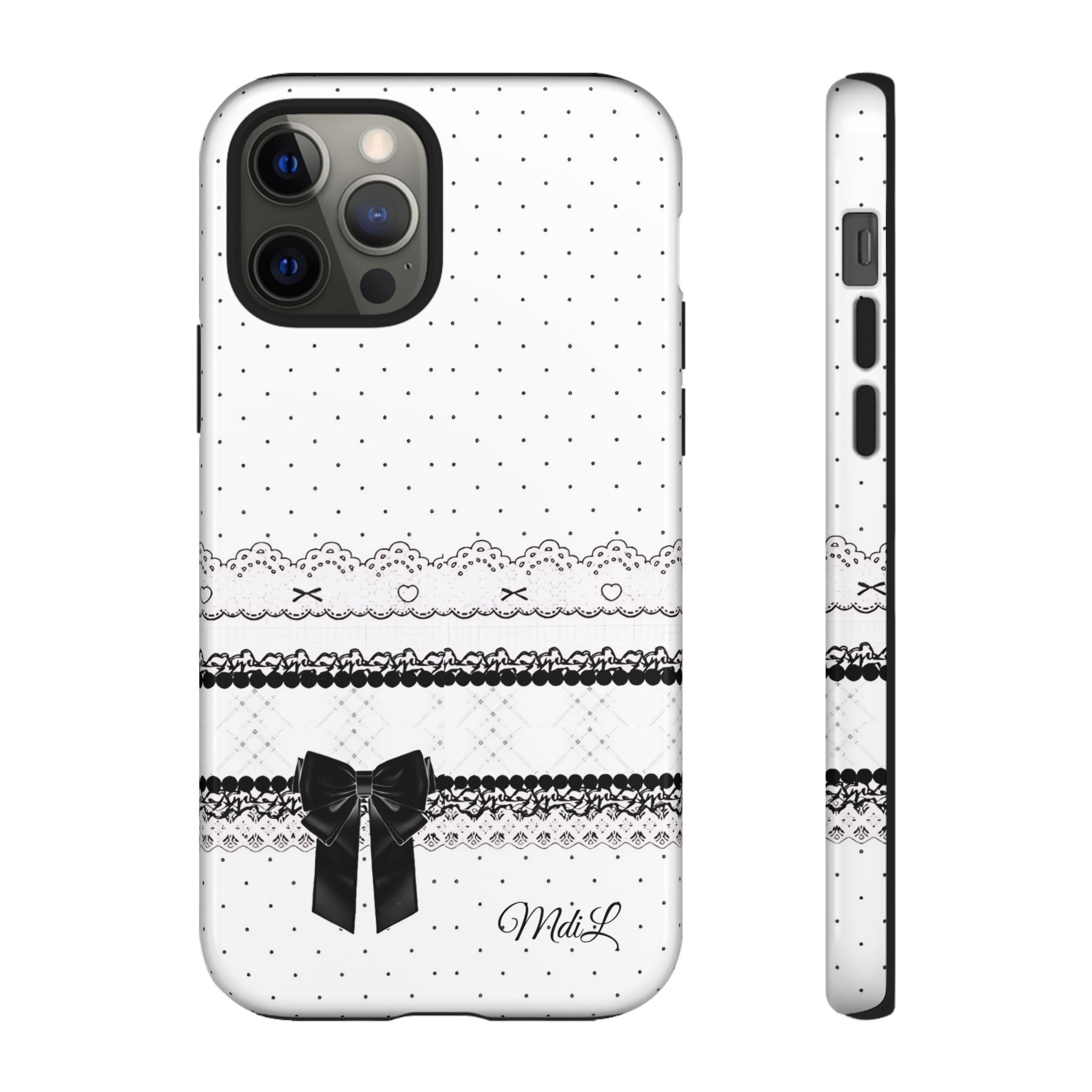 Dotted Lace | Black and White - Mare di Luna
