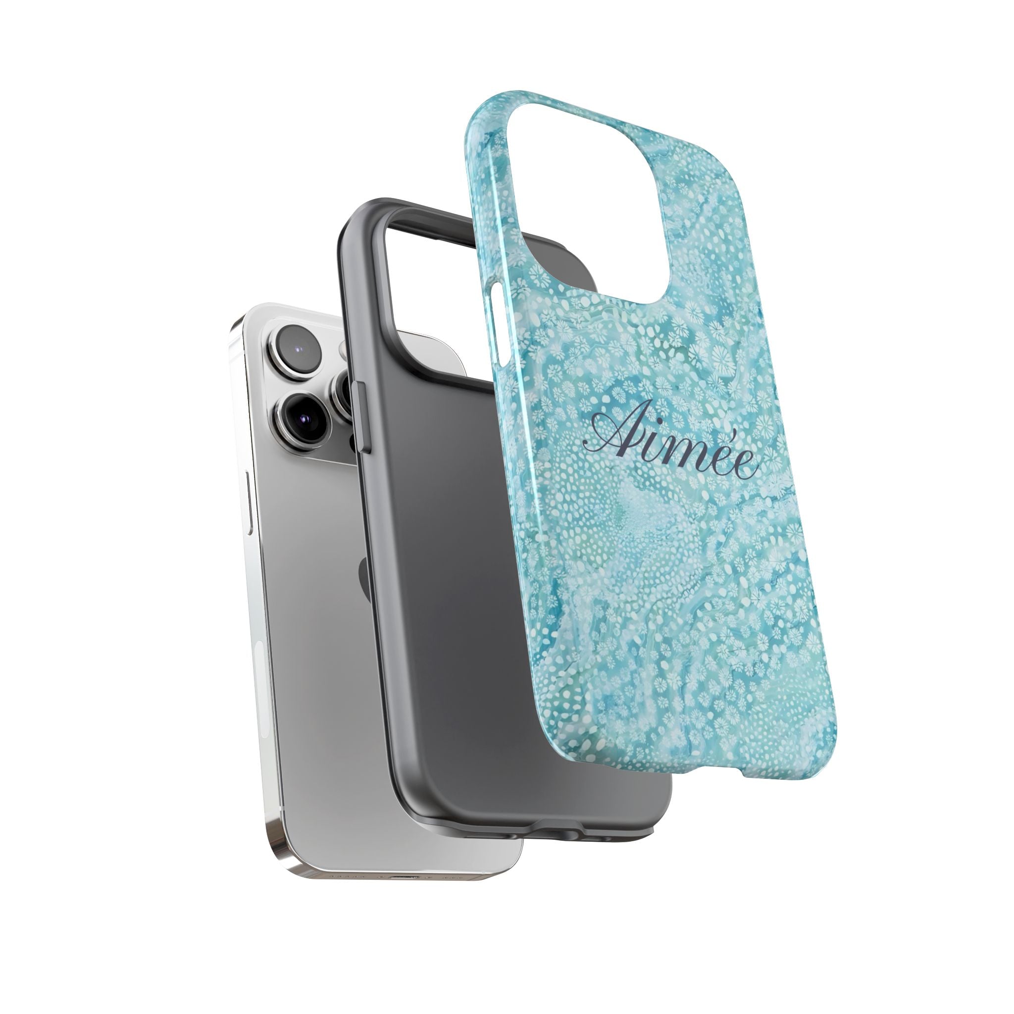 Teal Florals Personalized