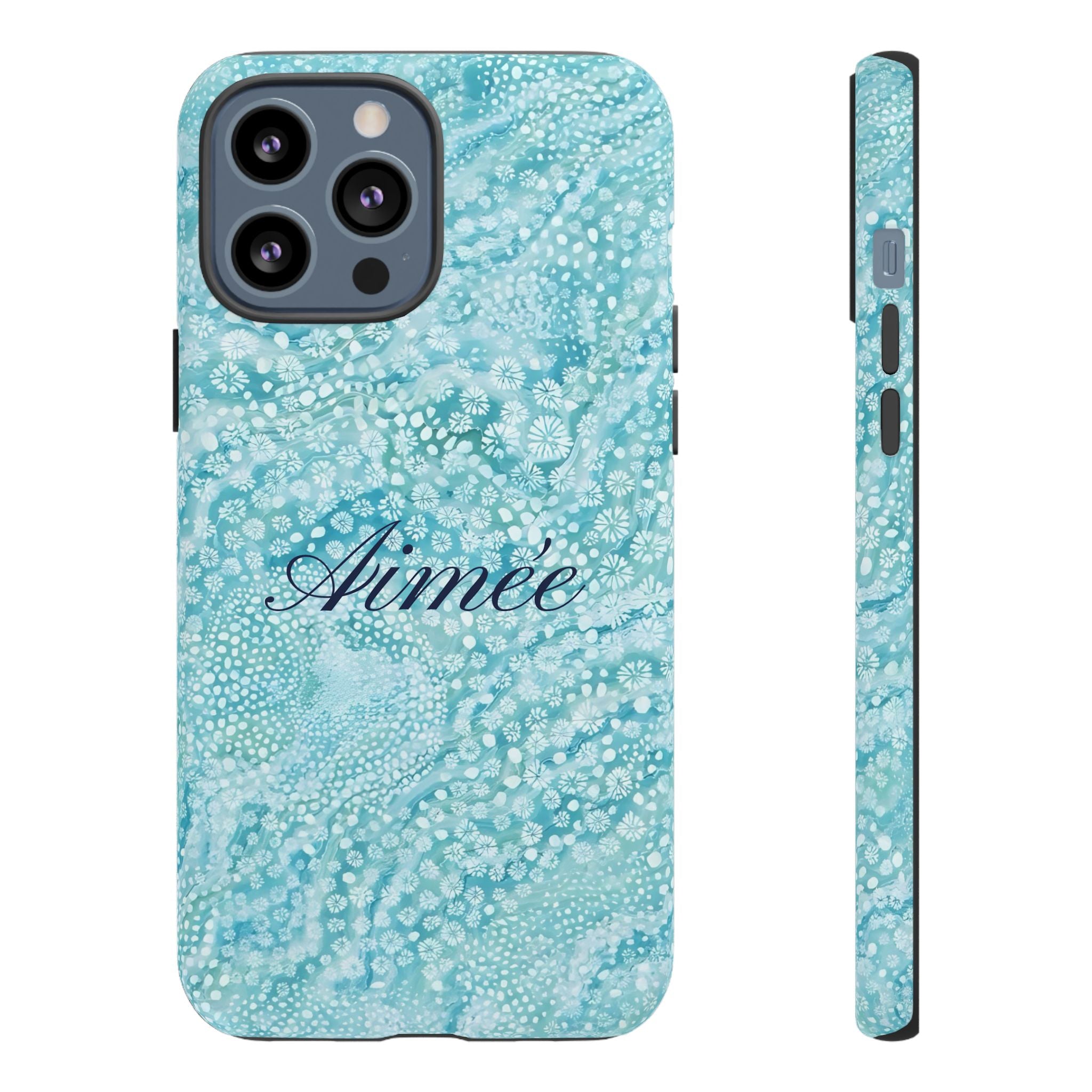 Teal Florals Personalized
