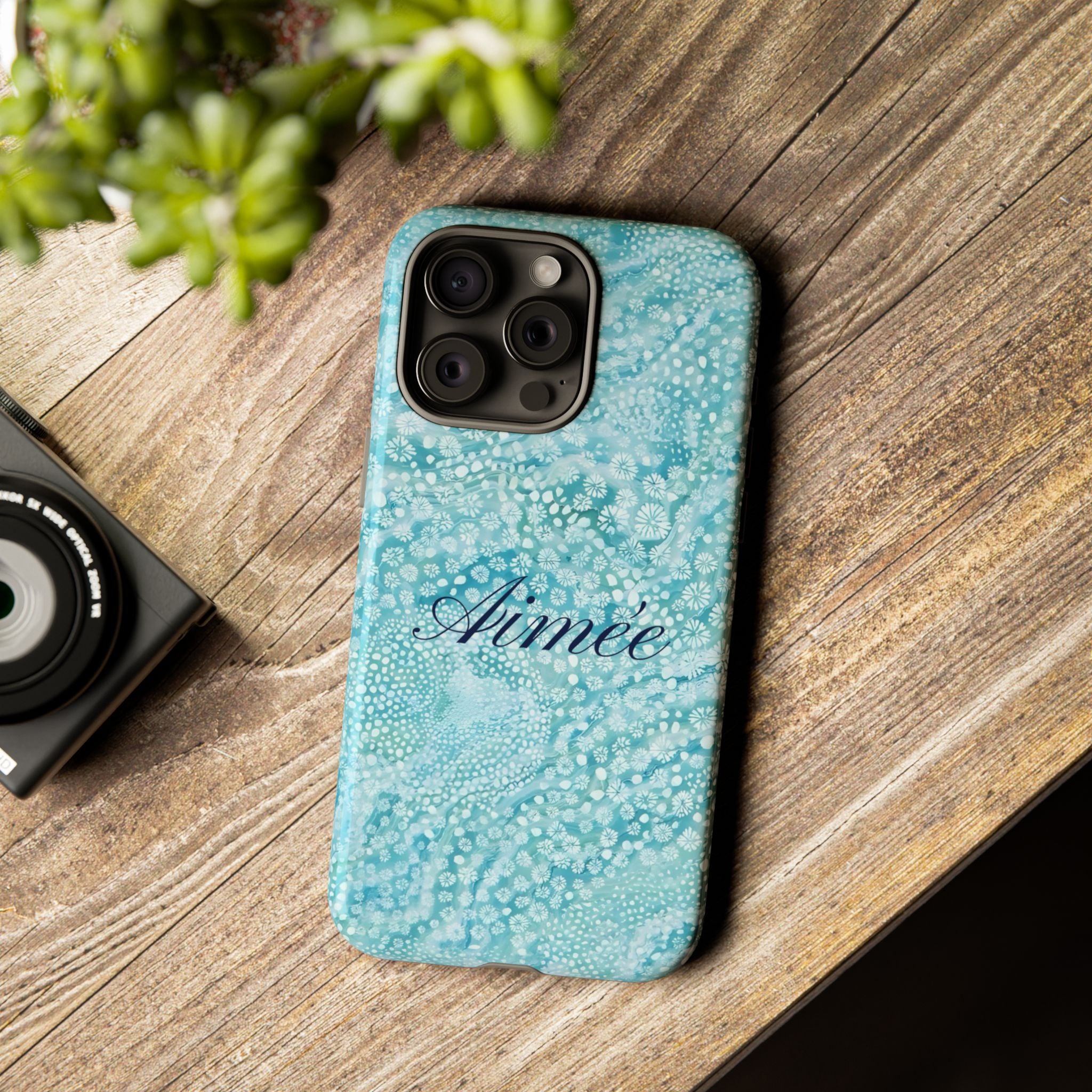 Teal Florals Personalized
