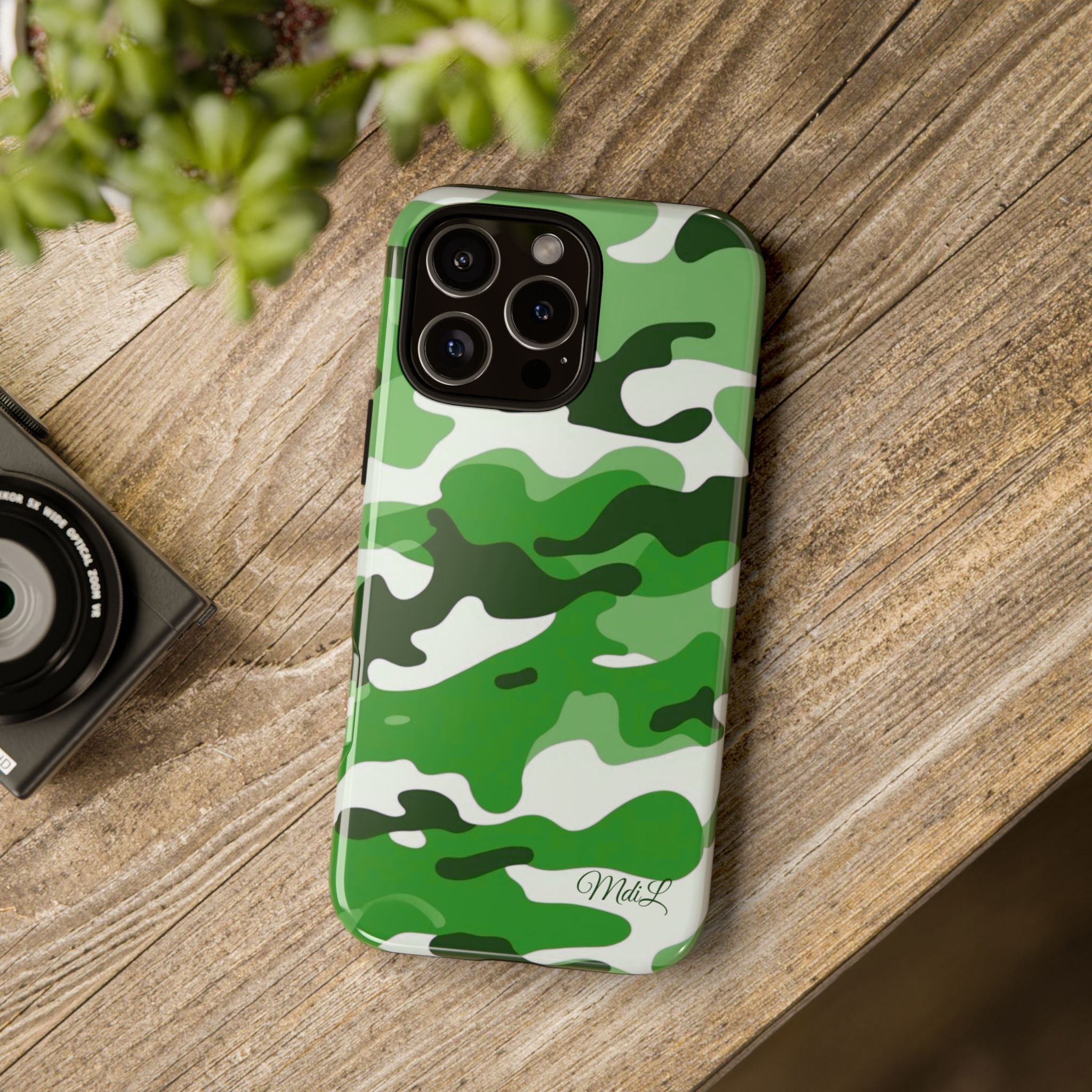 Green Camo iPhone Case