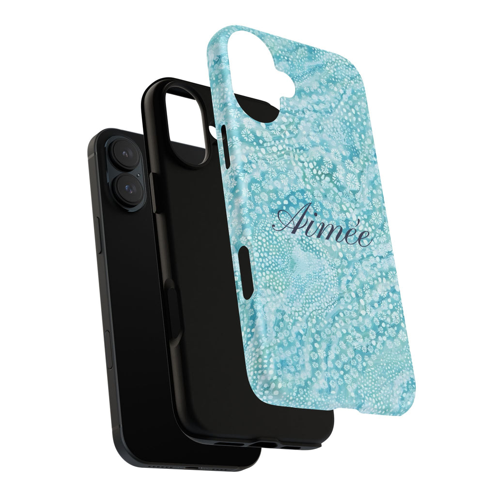 Teal Florals Personalized