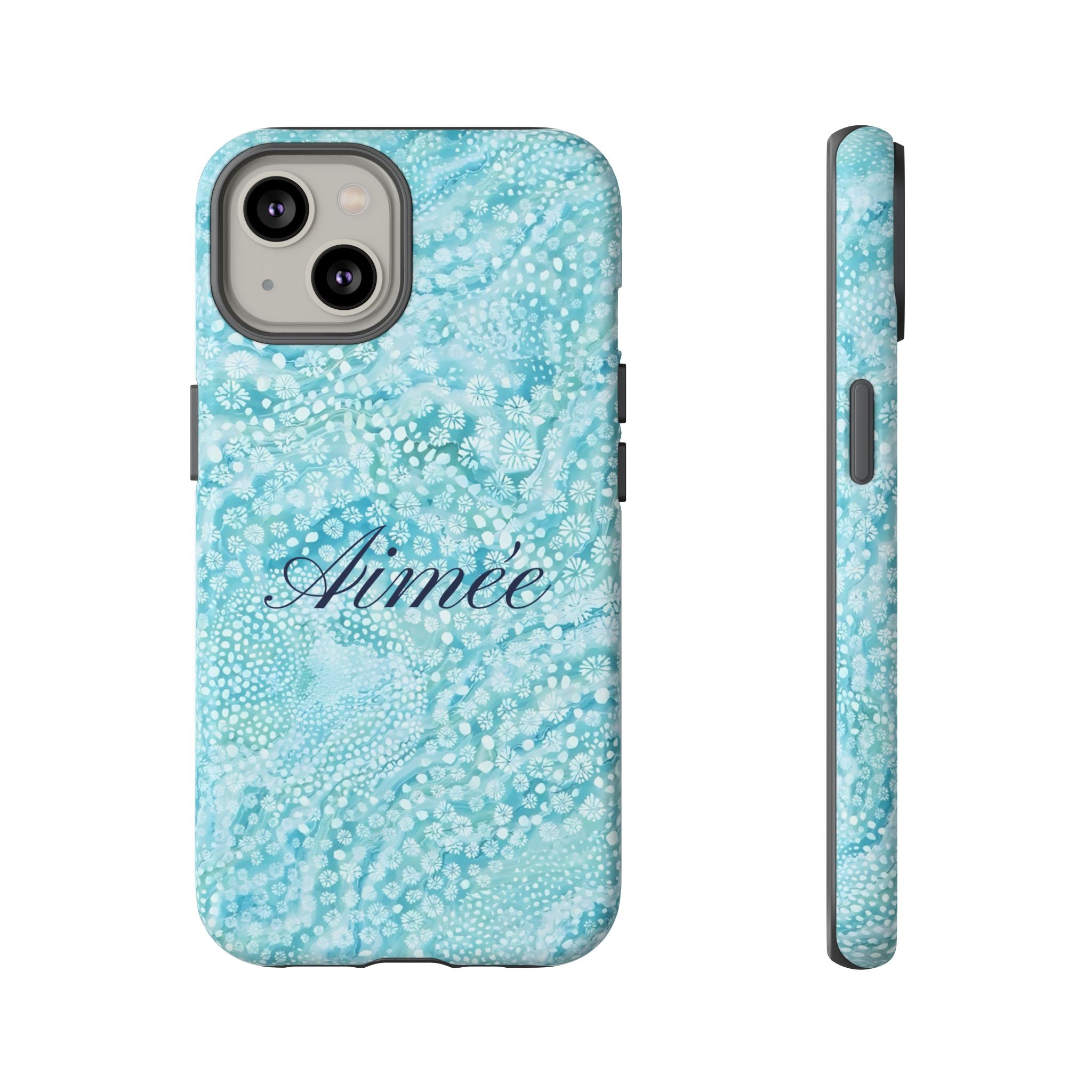 Teal Florals Personalized