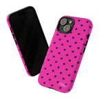 Dotted Hearts | Neon Pink - Mare di Luna