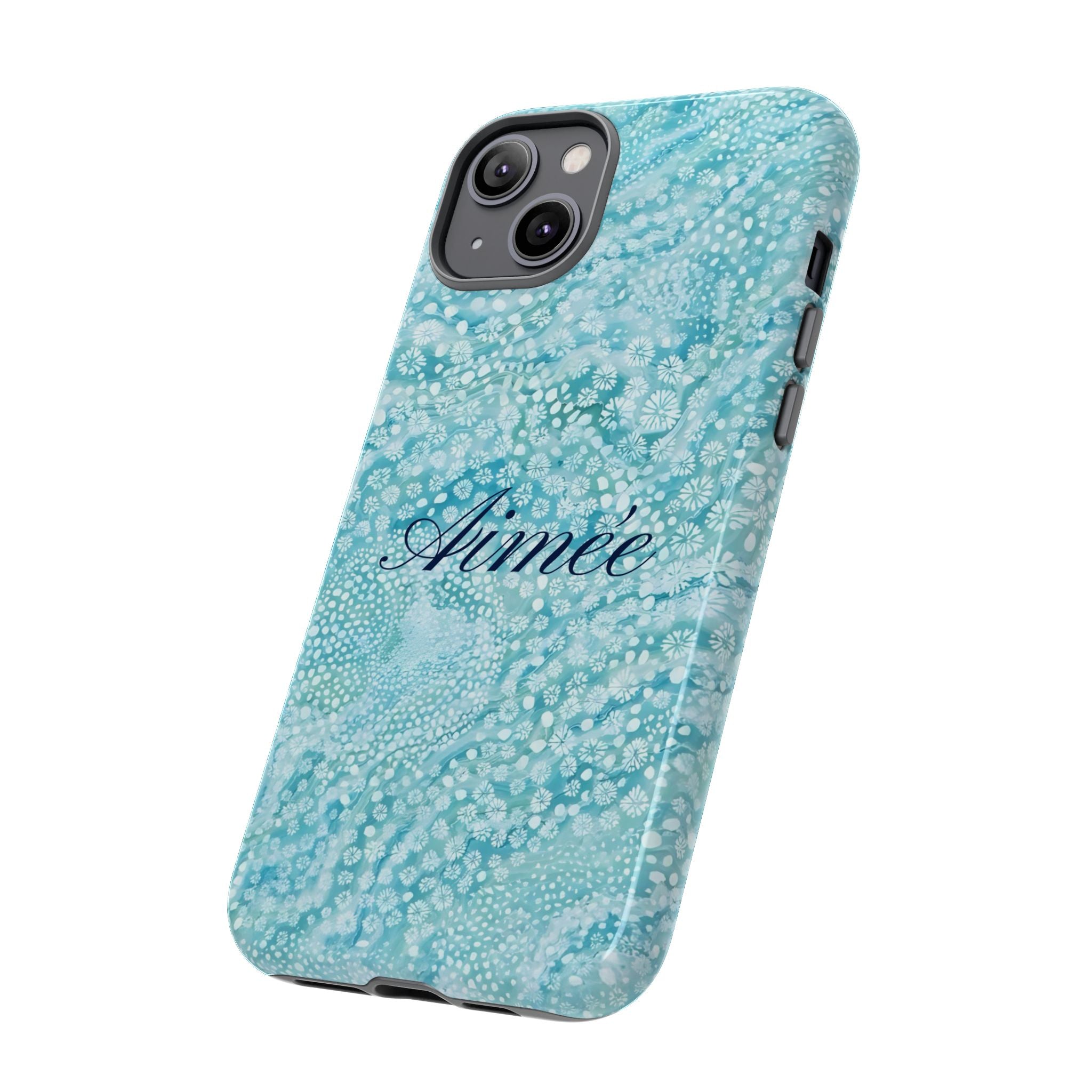 Teal Florals Personalized