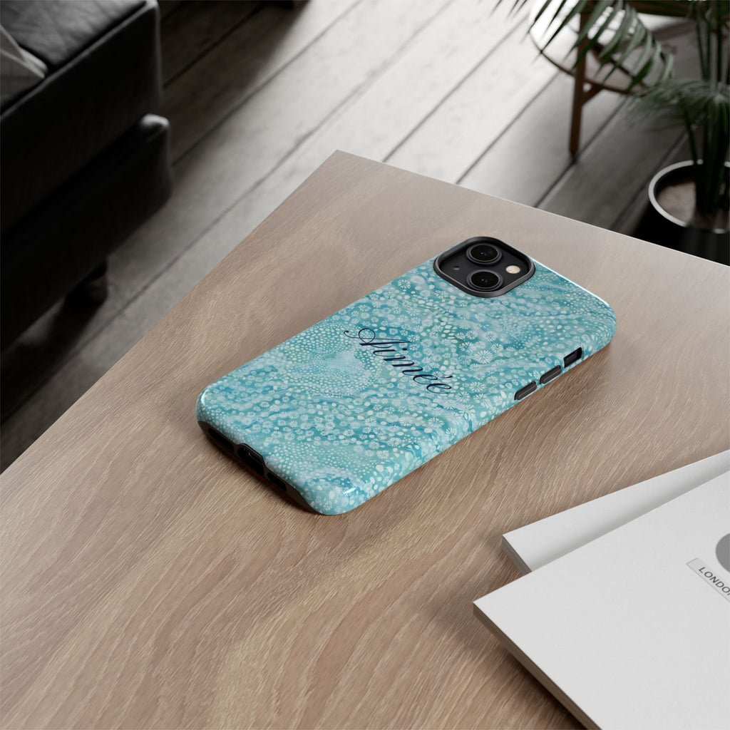 Teal Florals Personalized