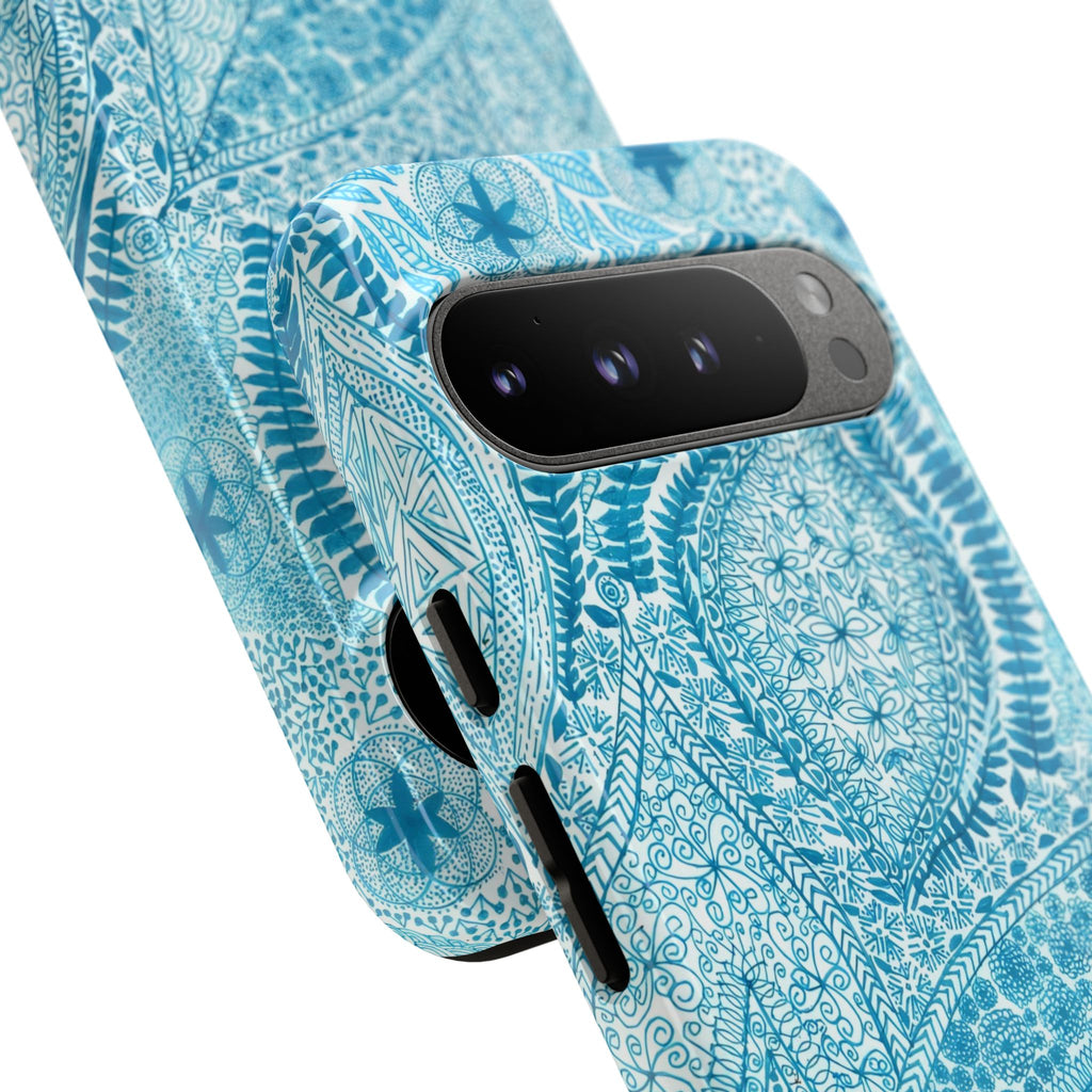 Teal Paisley