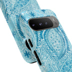 Teal Paisley