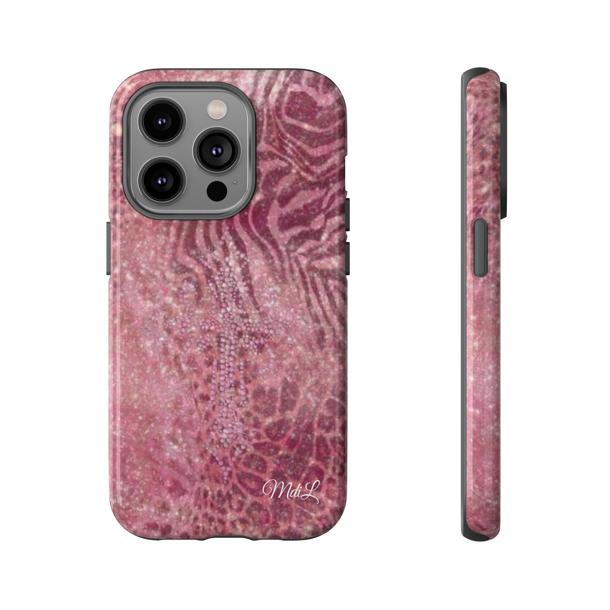 Pink Cross iPhone Case