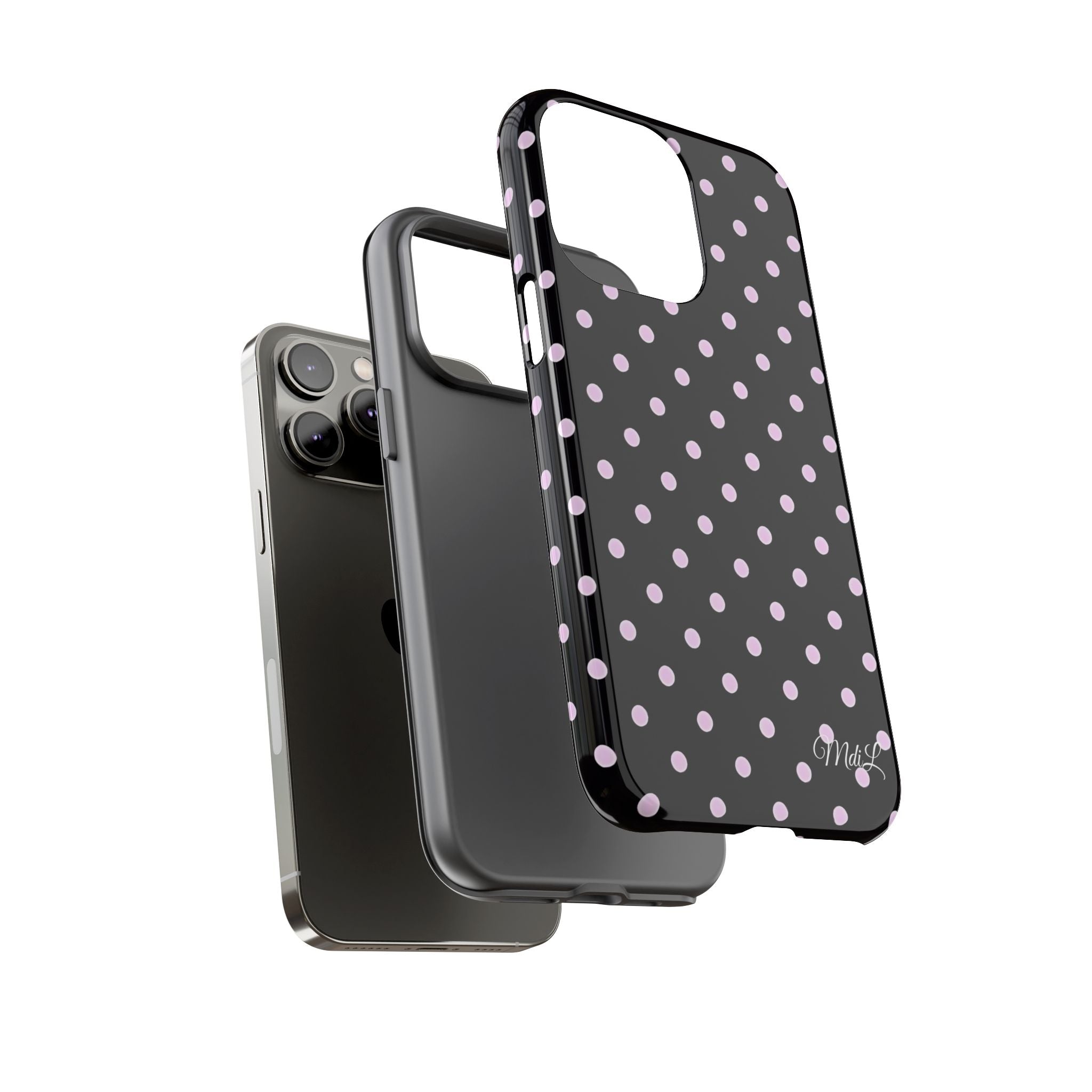 Polka Dots | Pink and Black - Mare di Luna