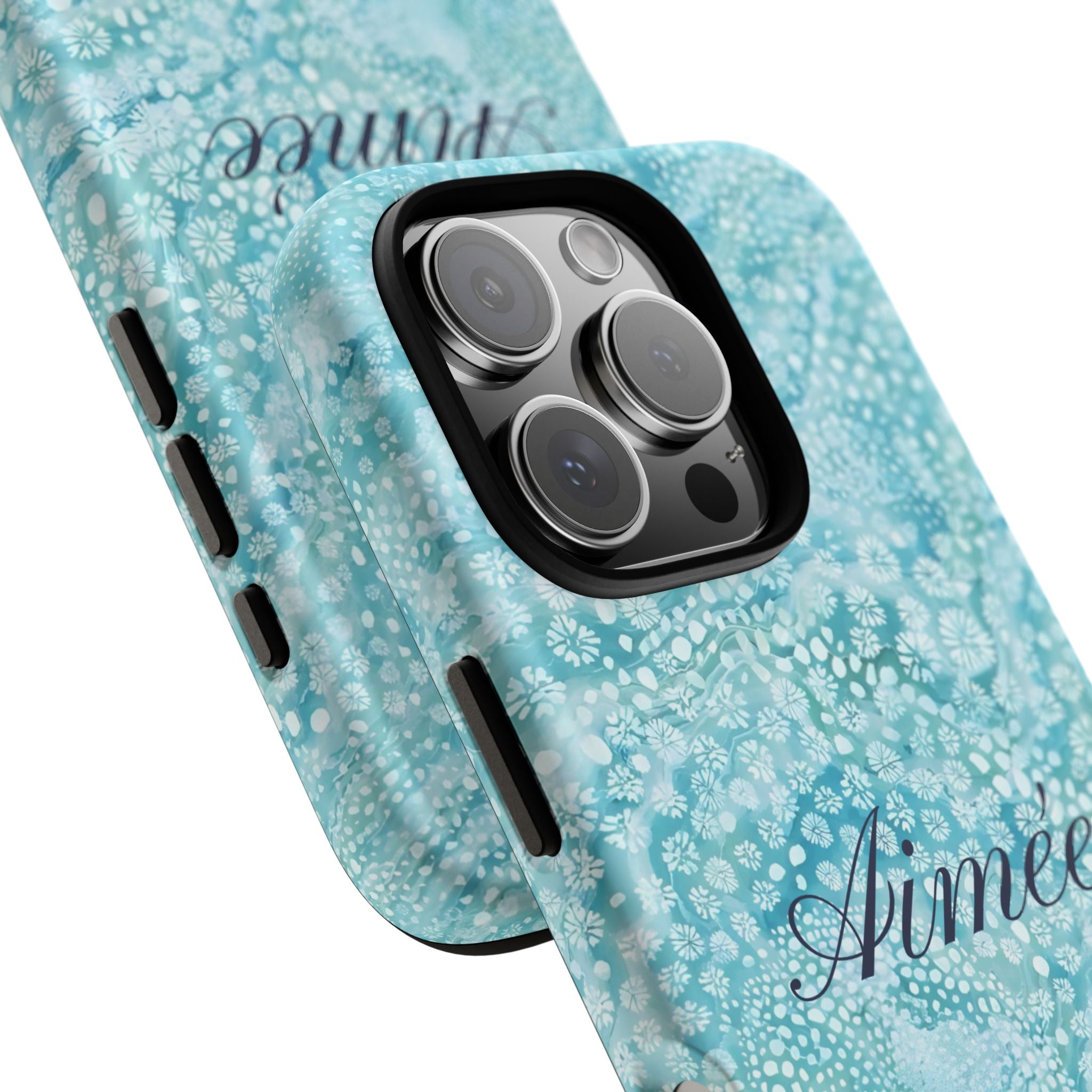 Teal Florals Personalized
