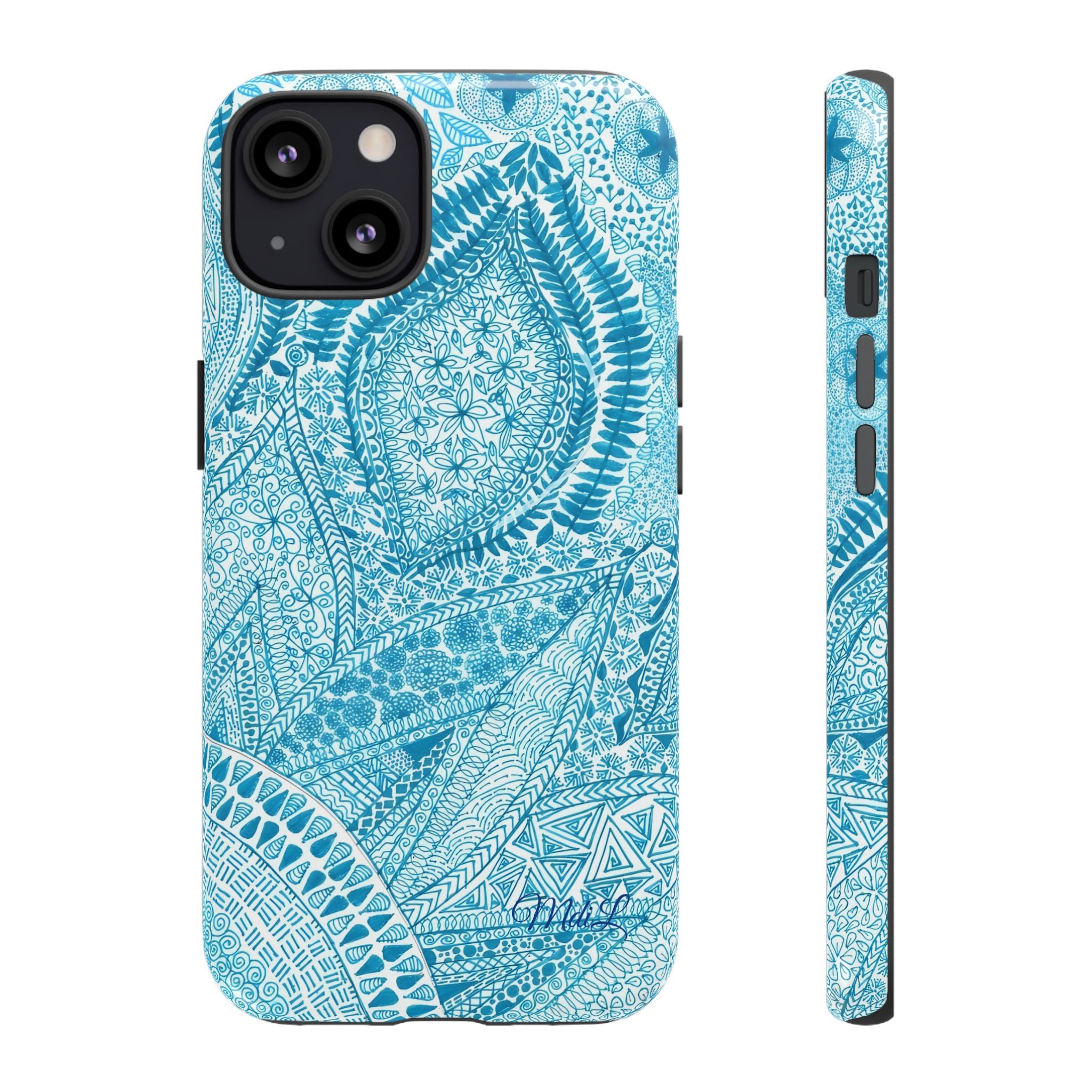 Teal Paisley