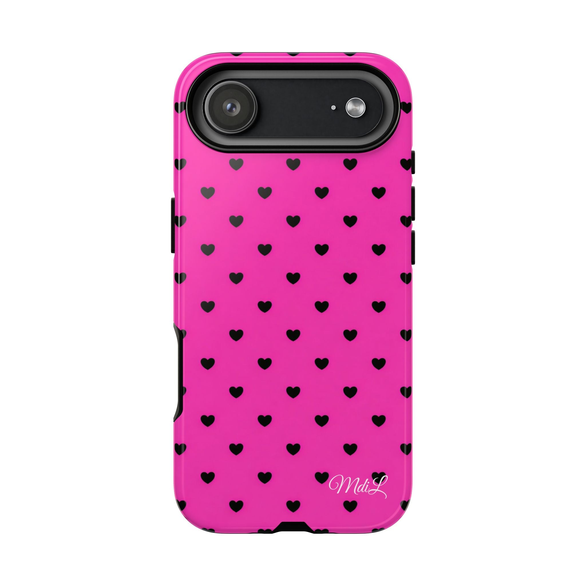 Dotted Hearts | Neon Pink - Mare di Luna