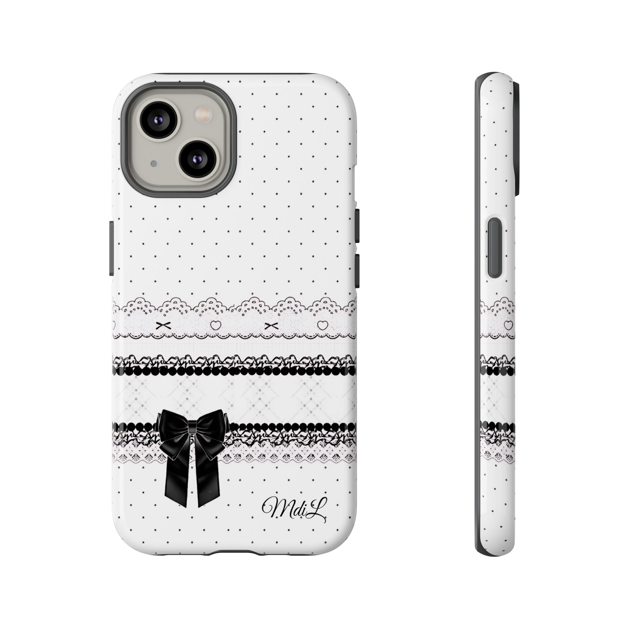 Dotted Lace | Black and White - Mare di Luna