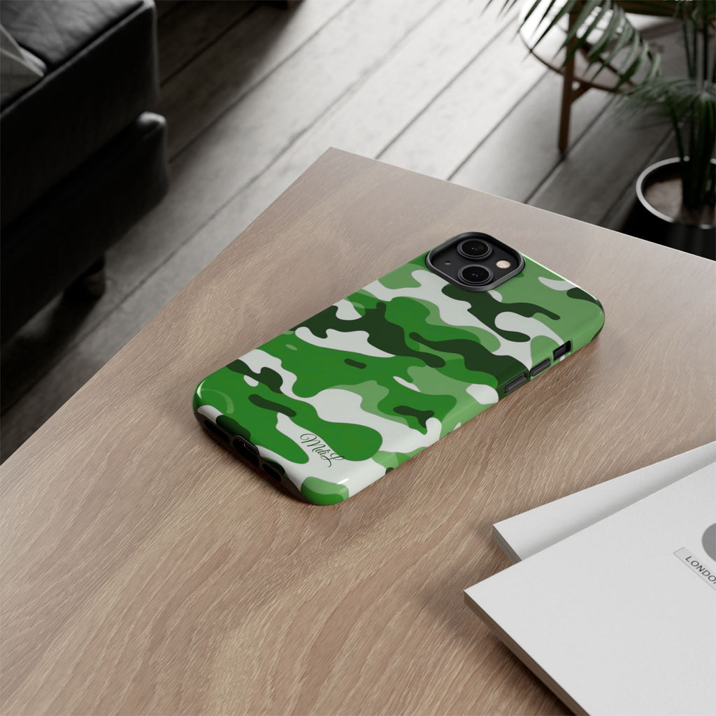 Green Camo iPhone Case