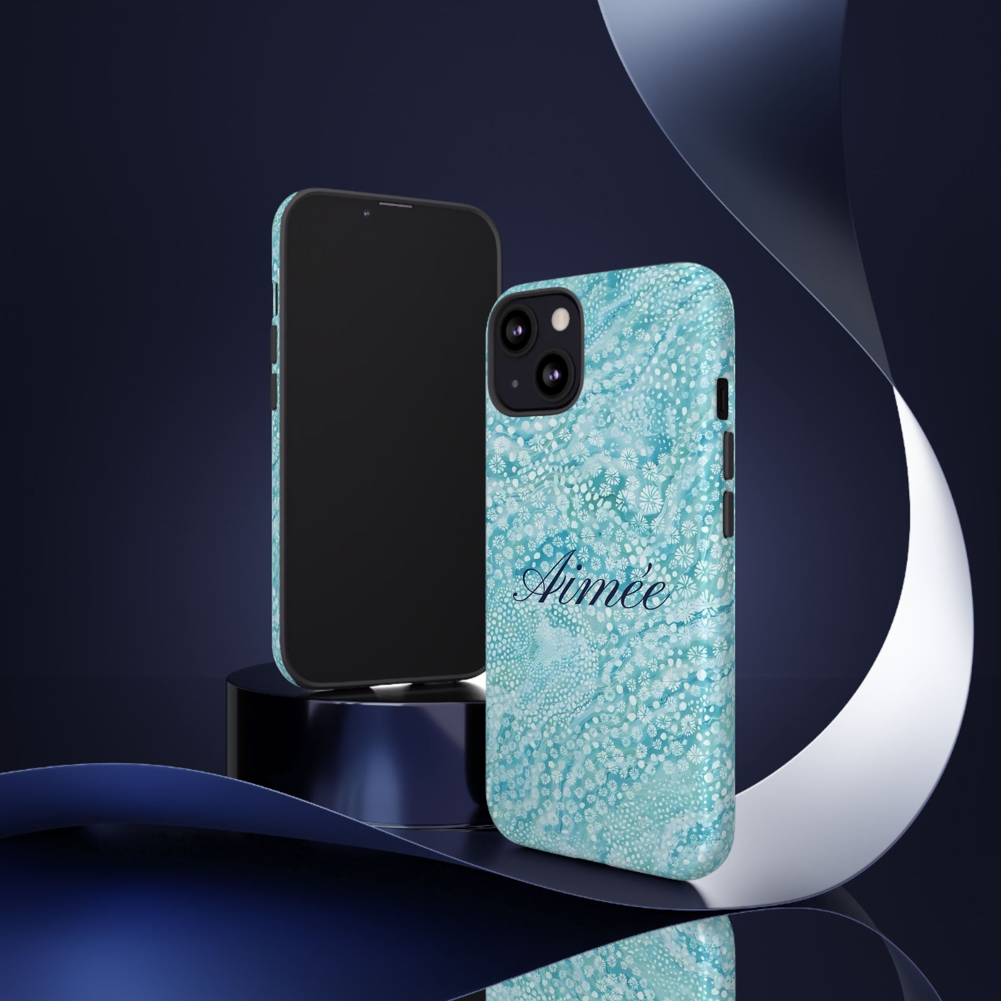 Teal Florals Personalized