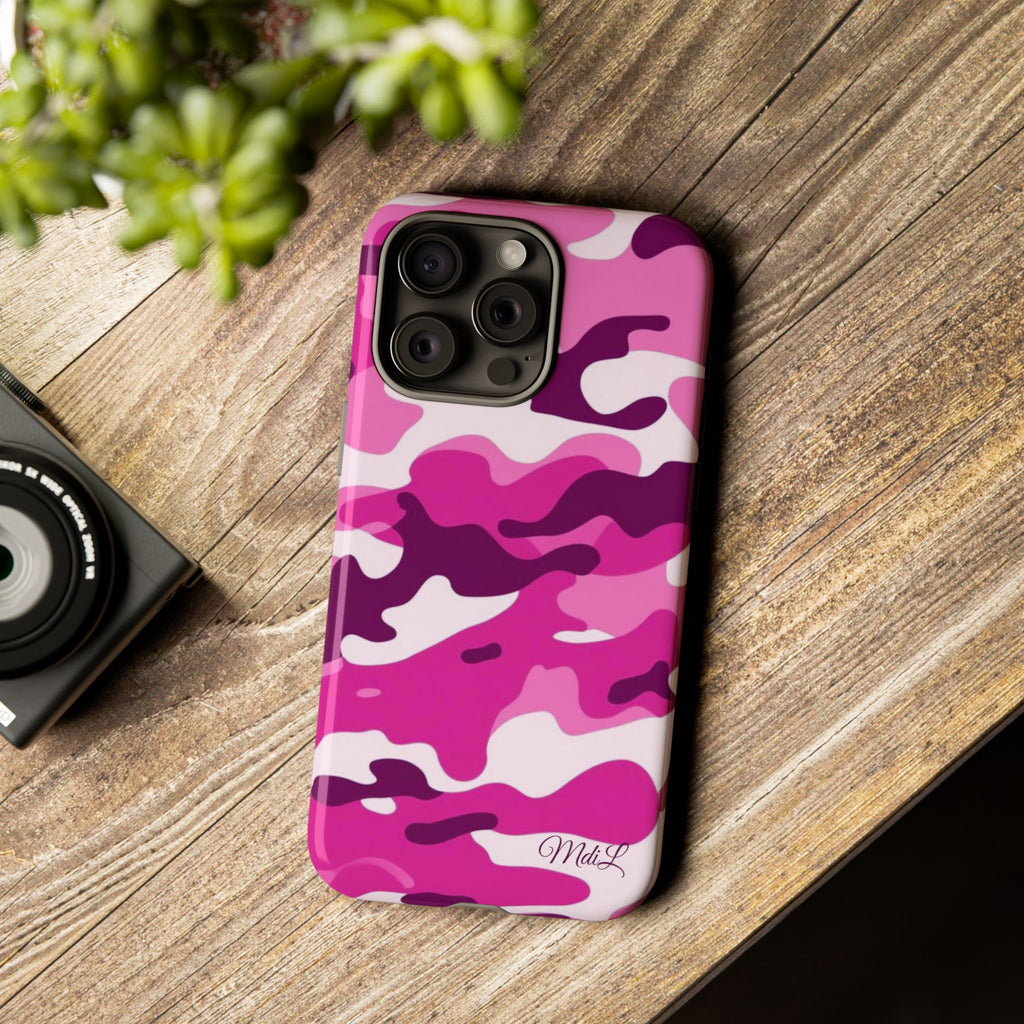 Magenta Camo iPhone Case