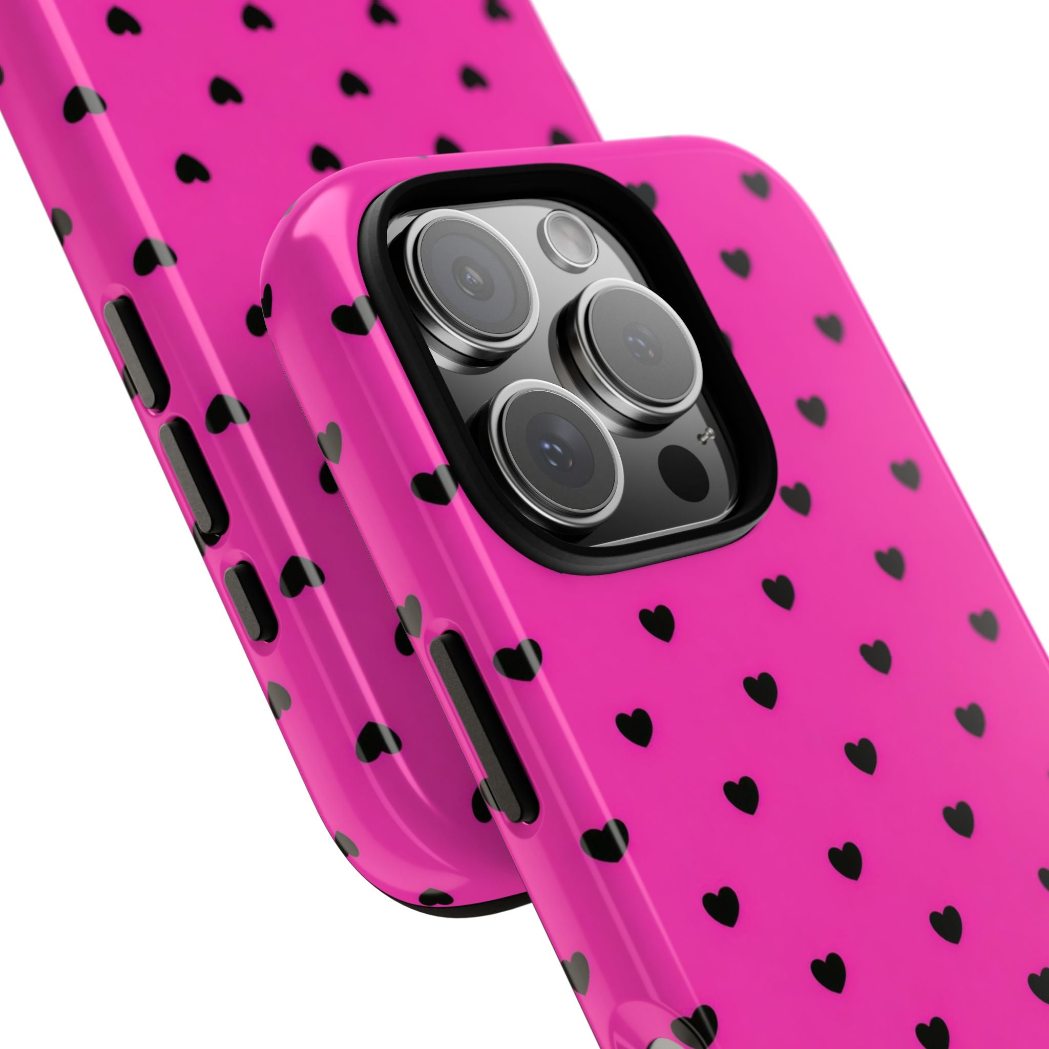 Dotted Hearts | Neon Pink - Mare di Luna