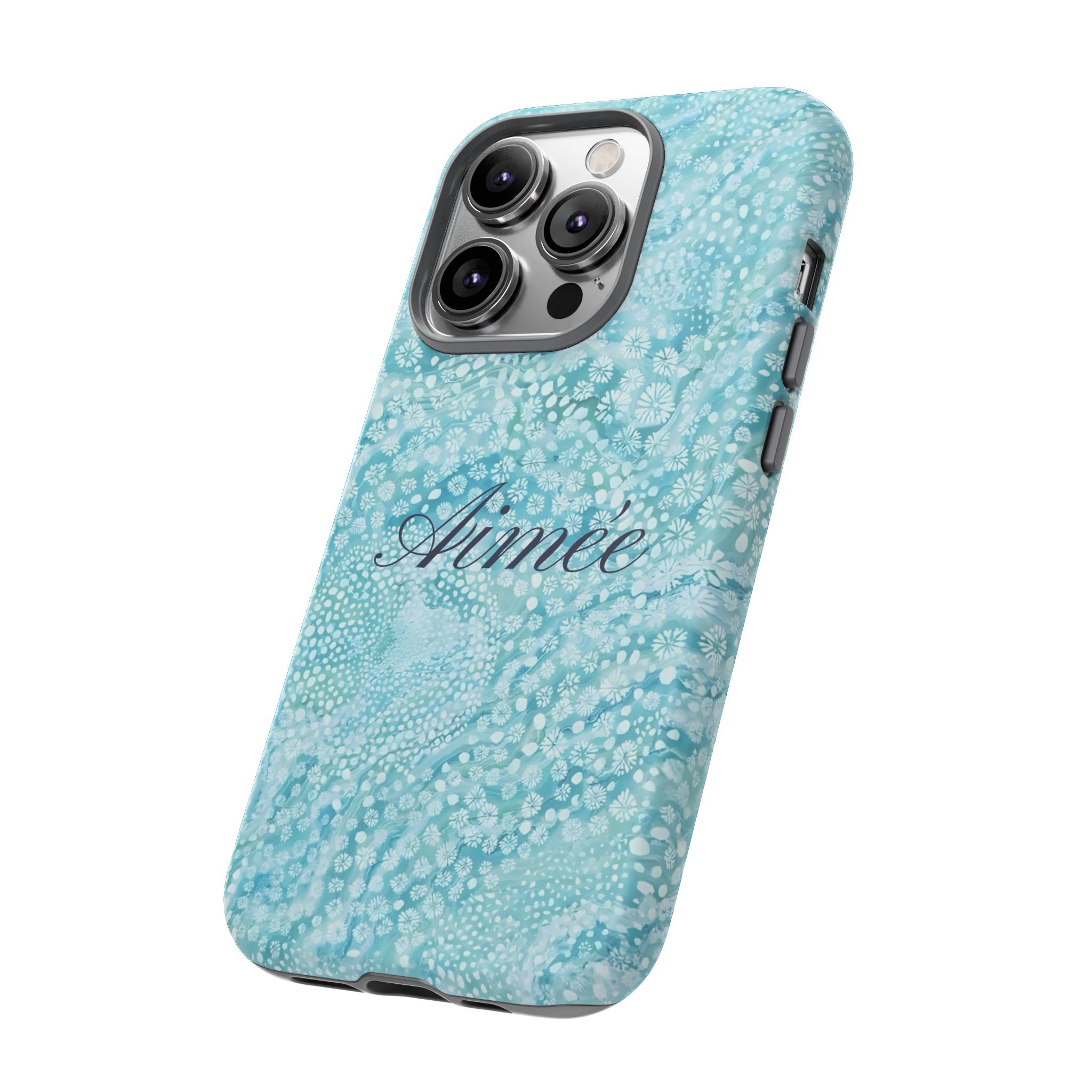 Teal Florals Personalized